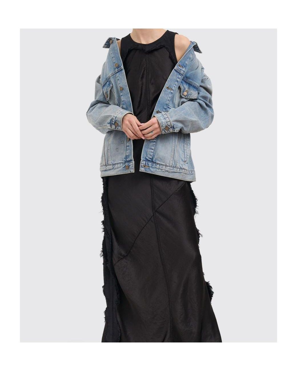 Haikure Blue Clay Broken Celestial Distressed Logo Patch Jacket