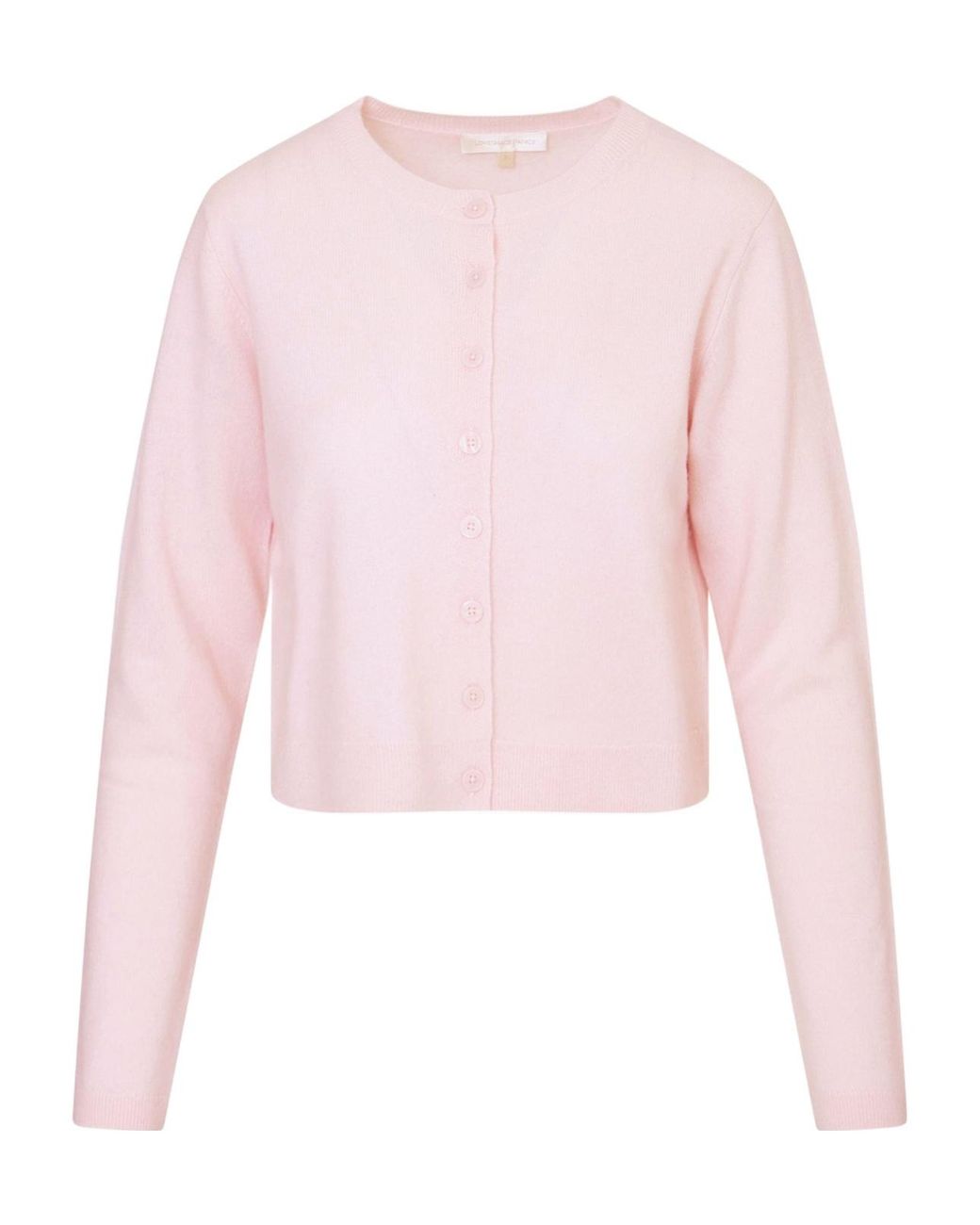 LoveShackFancy Pink Cameyrn Cropped Cardigan