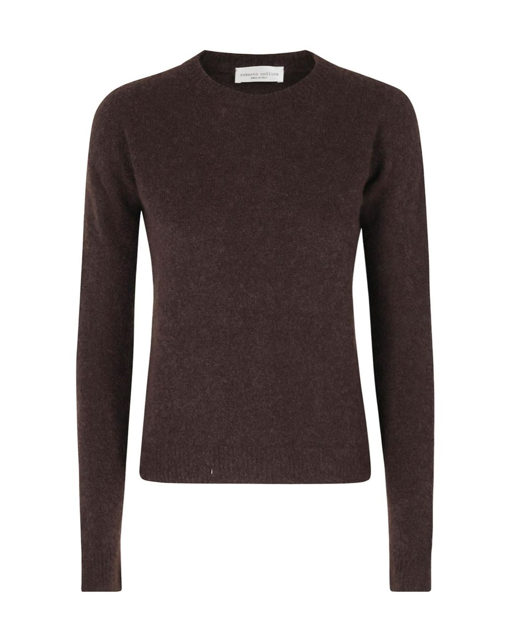 Roberto Collina Brown Crew-Neck Sweater