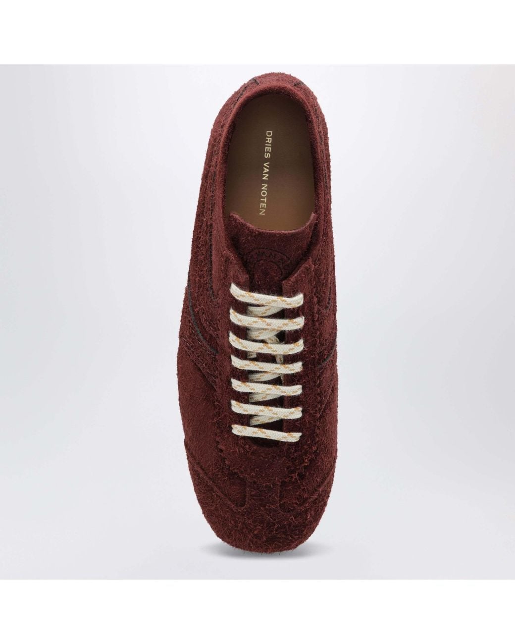 Dries Van Noten Brown Lace-Up Sneakers