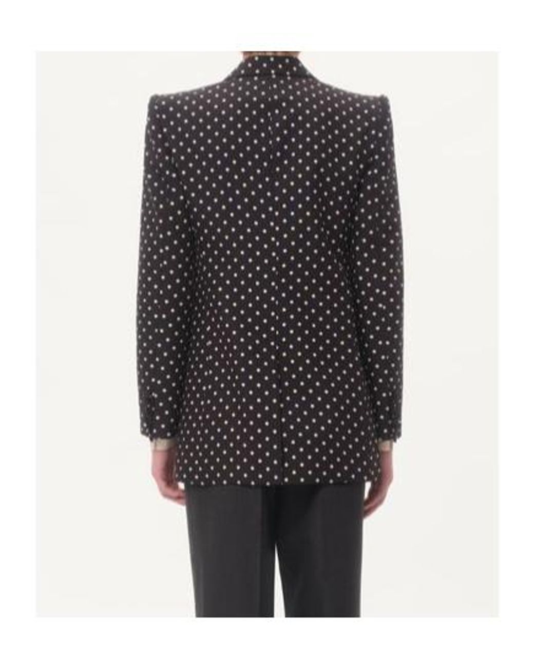 Valentino Black Plusdepois-Printed Peak Lapel Jacket for men