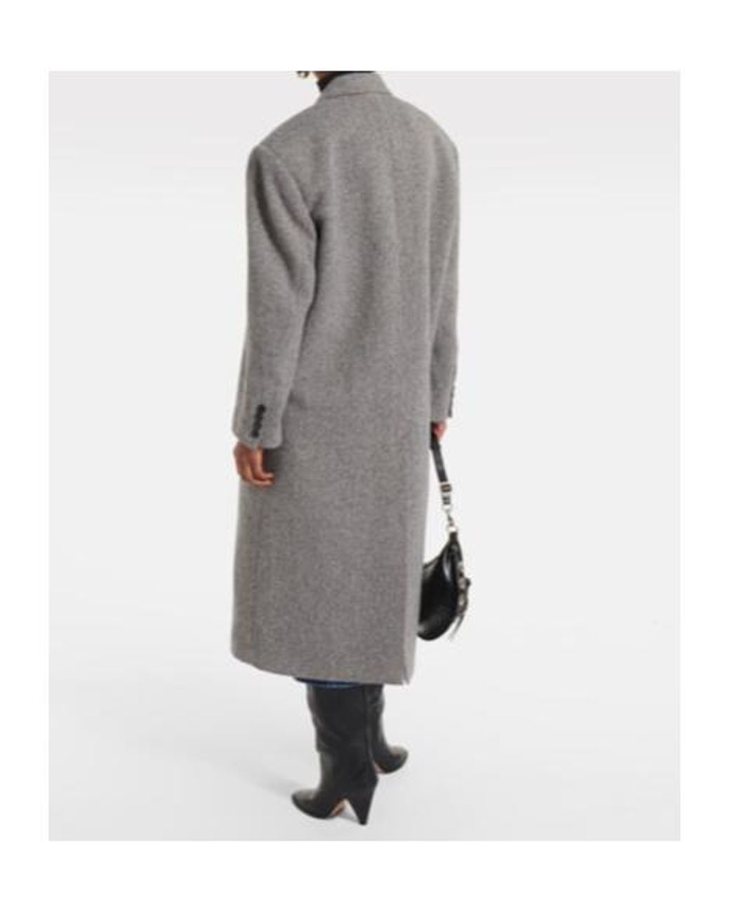 Isabel Marant Gray Lexana Wool-Blend Coat