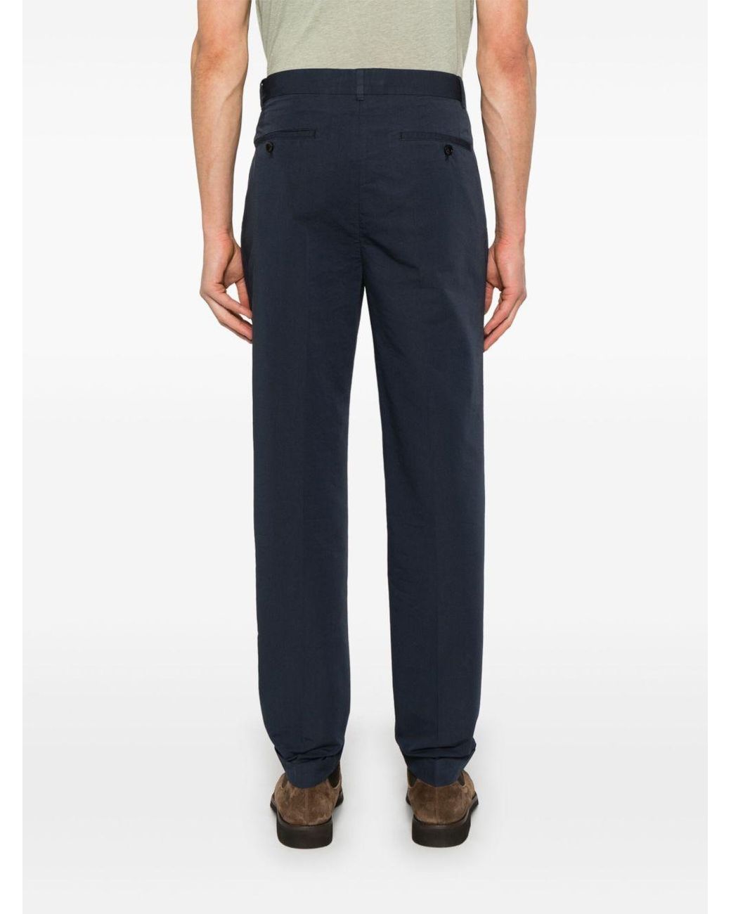 Tom Ford Blue トムフォード プリーツポプリンパンツ for men