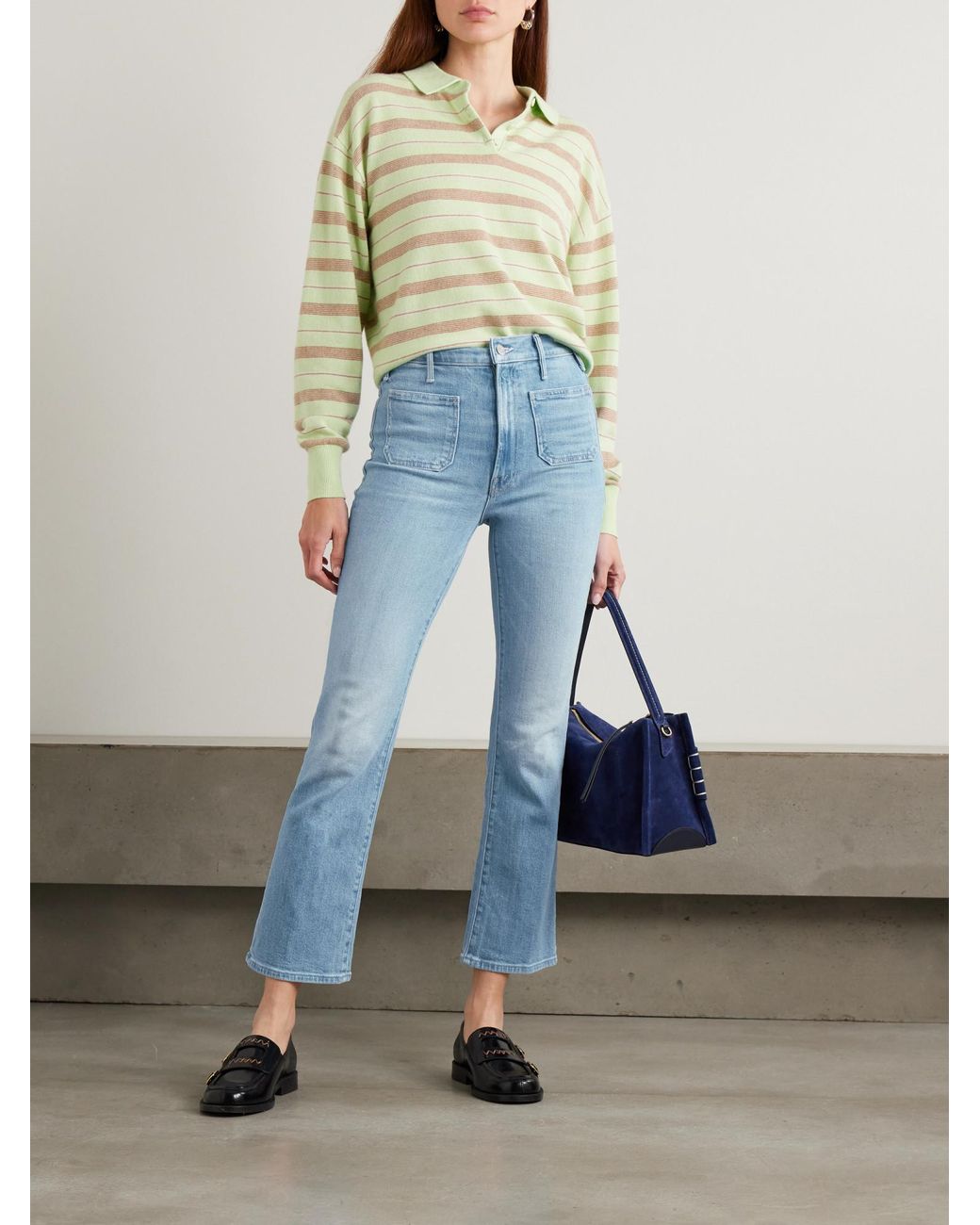 Mother Blue High-Waisted Jeans