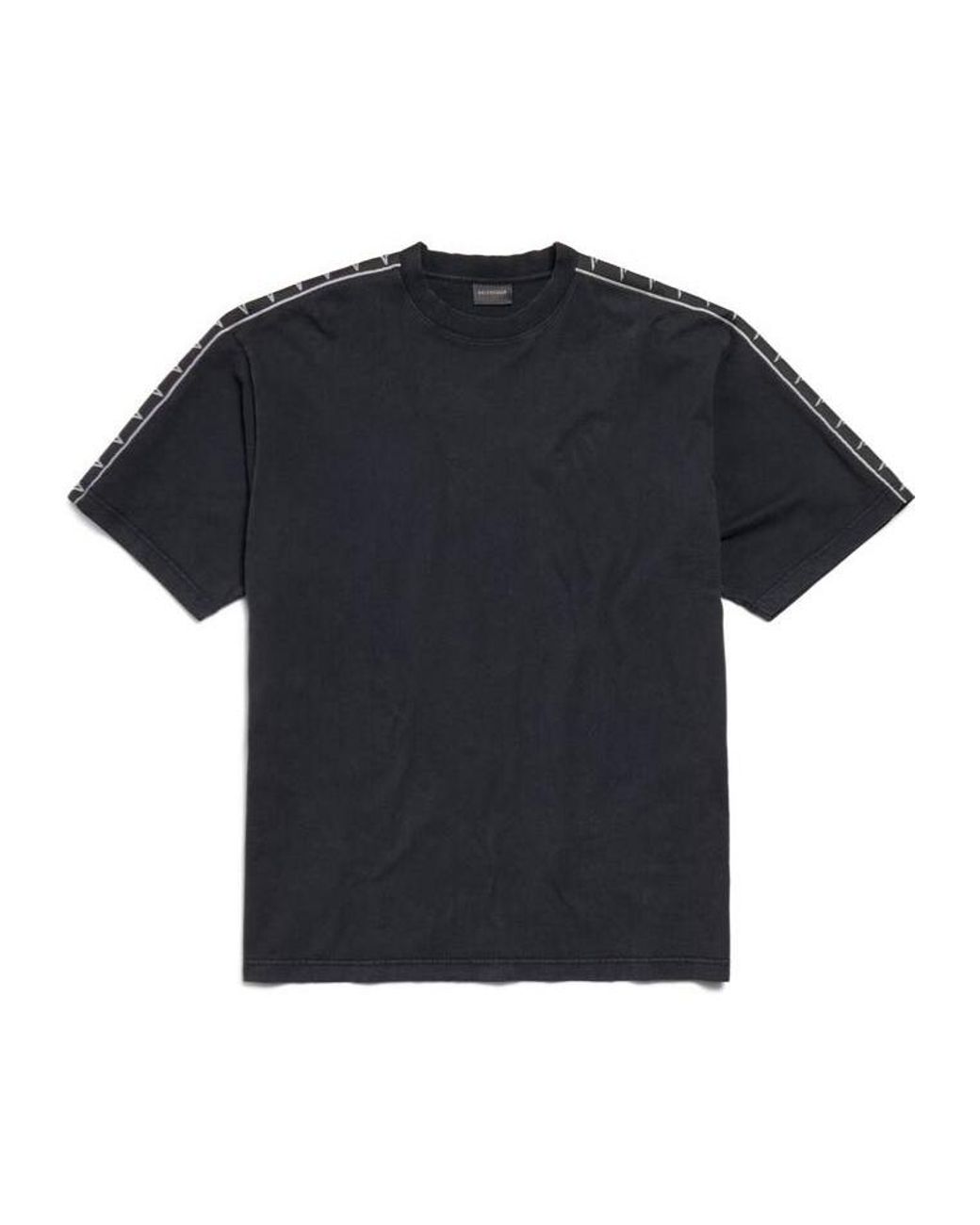Balenciaga Black Oversized Fit T-Shirt for men