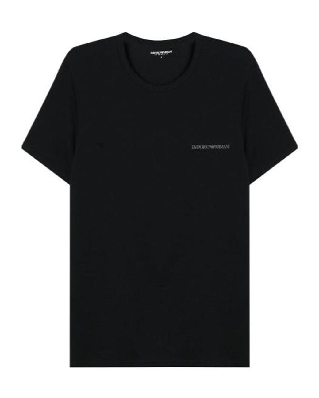 Emporio Armani Gray Short-Sleeve T-Shirt 2-Pack for men