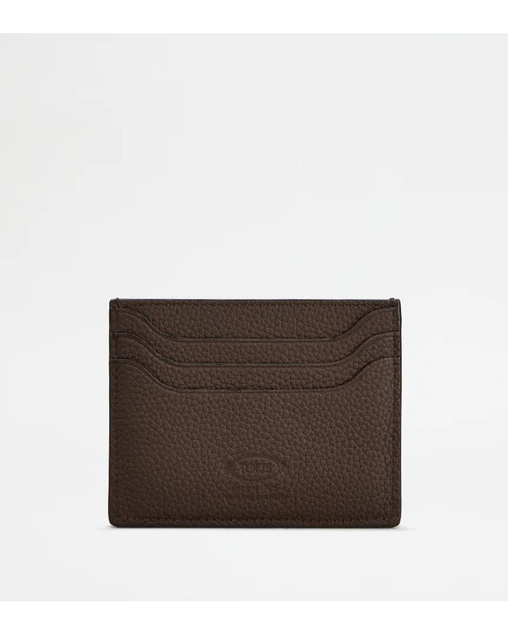 Tod's Brown Card Holder for men