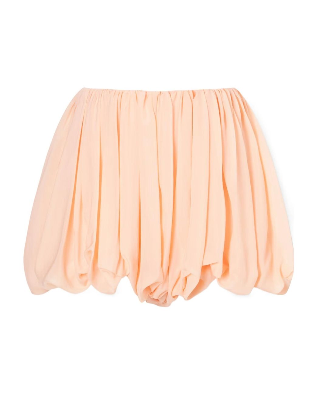 Chloé Pink Pleated Silk-Charmeuse Shorts