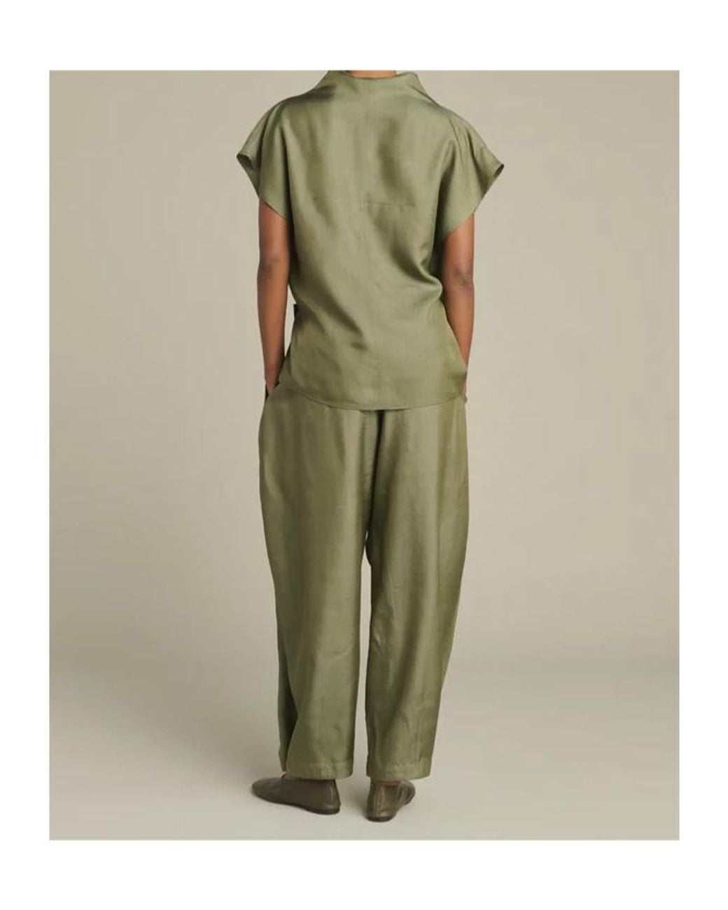 Soeur Green Logo Casual Pants