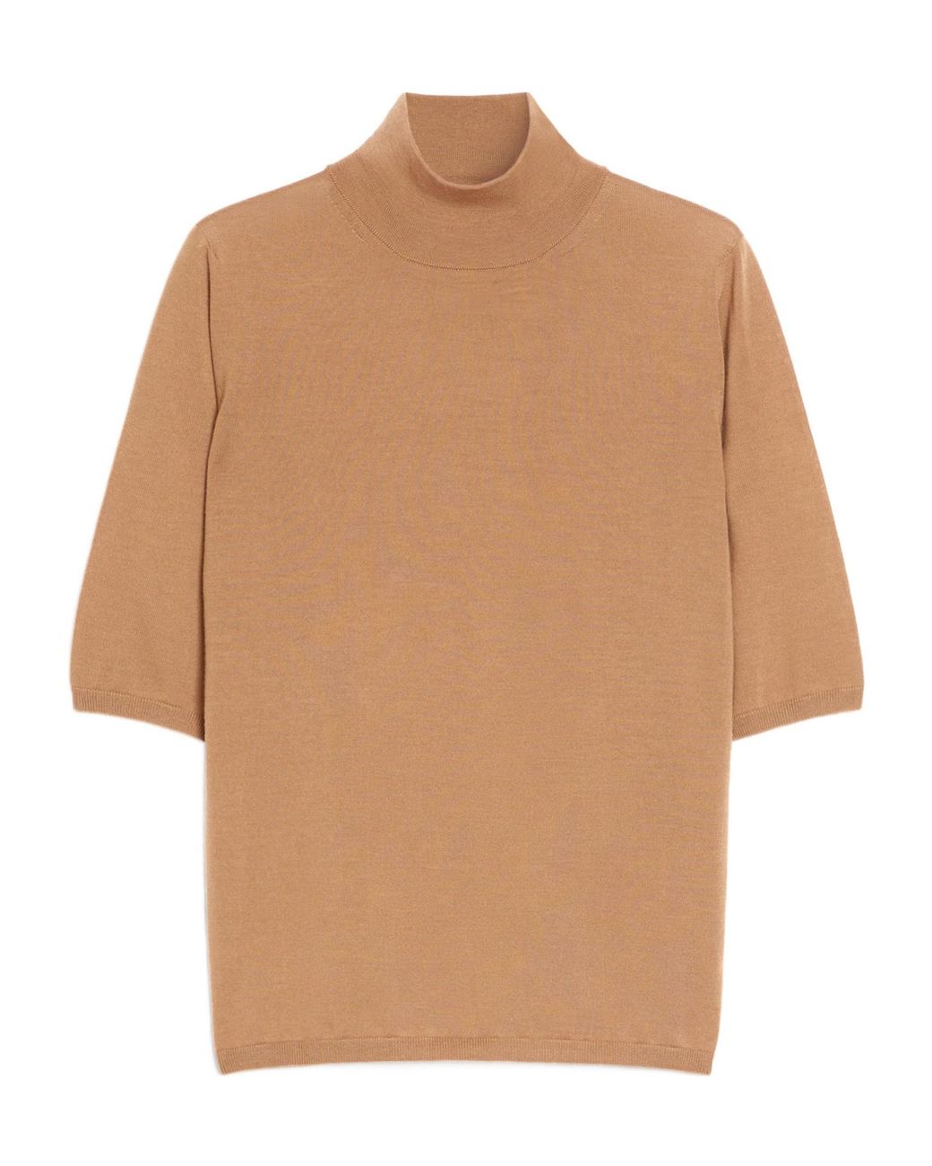 Max Mara Natural Cecina High Neck Half-Sleeved Jumper