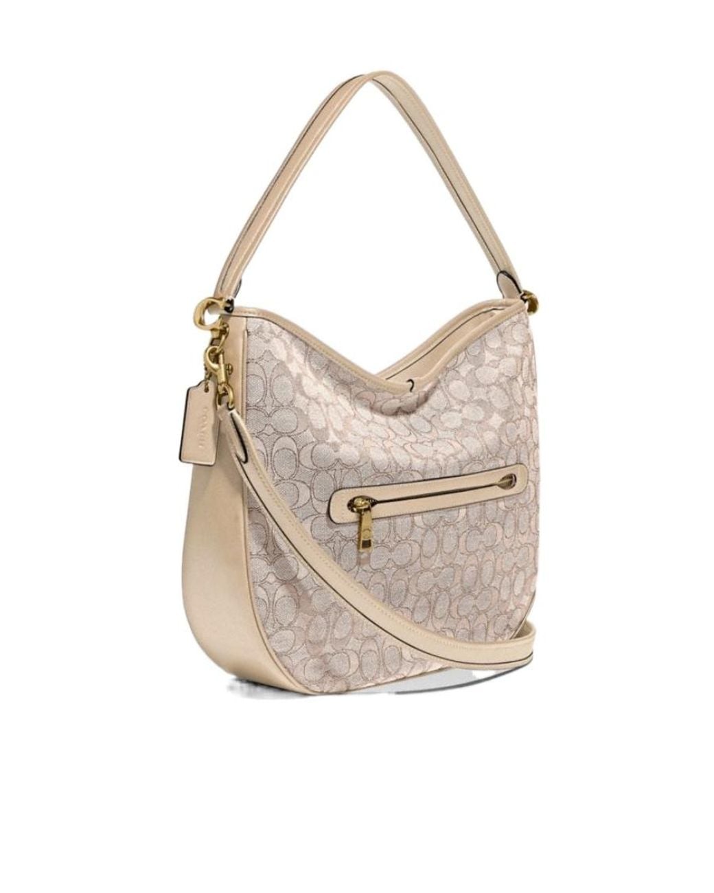 COACH Gray Logo Top-Handle Tote