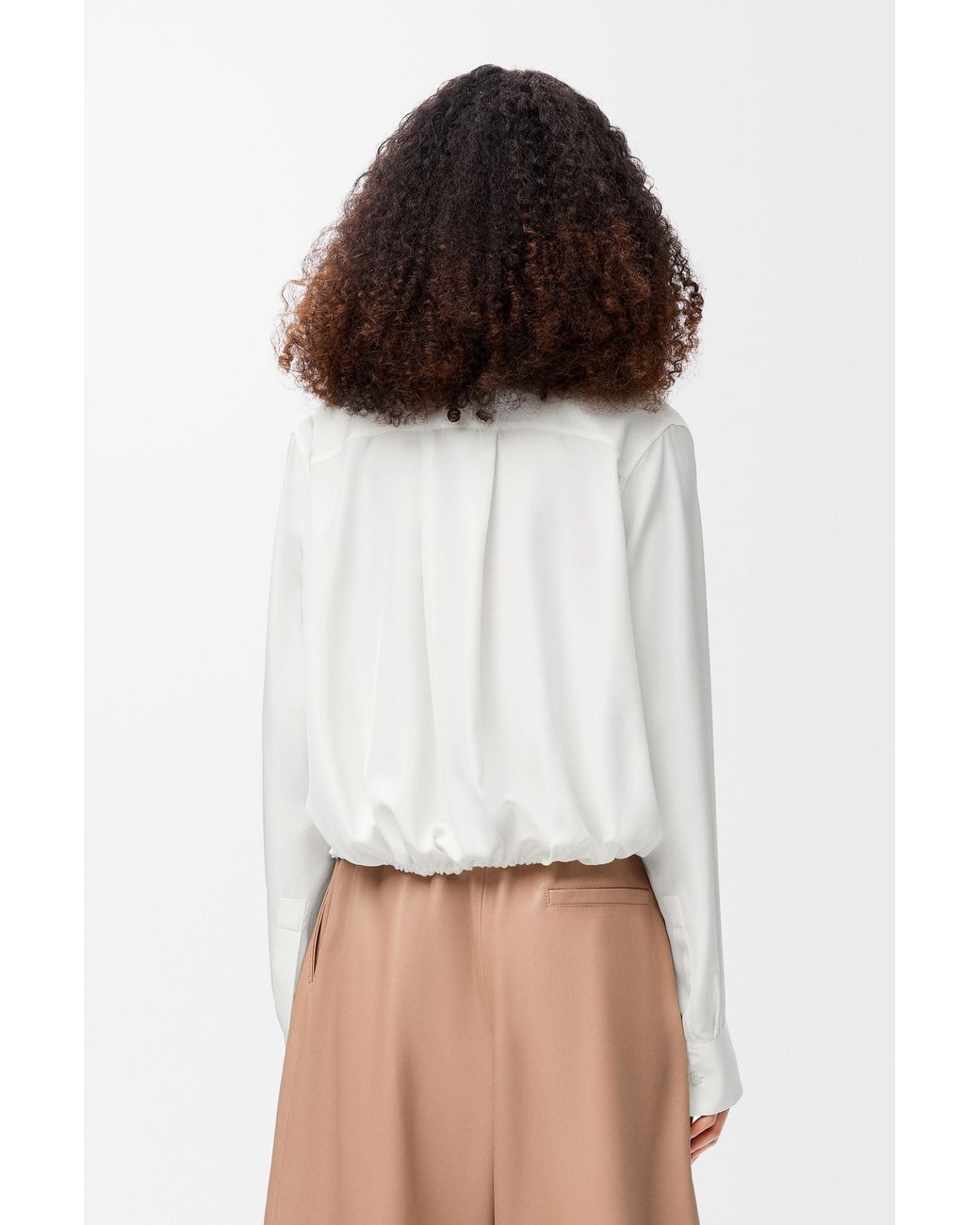 Loewe White Long-Sleeved Buttoned Shirt