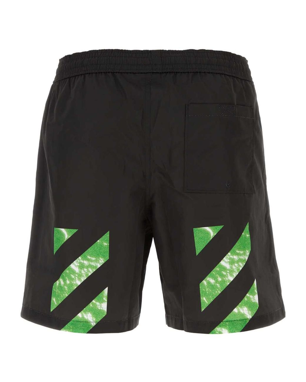Off-White c/o Virgil Abloh Black Logo Detailed Swim Shorts for men