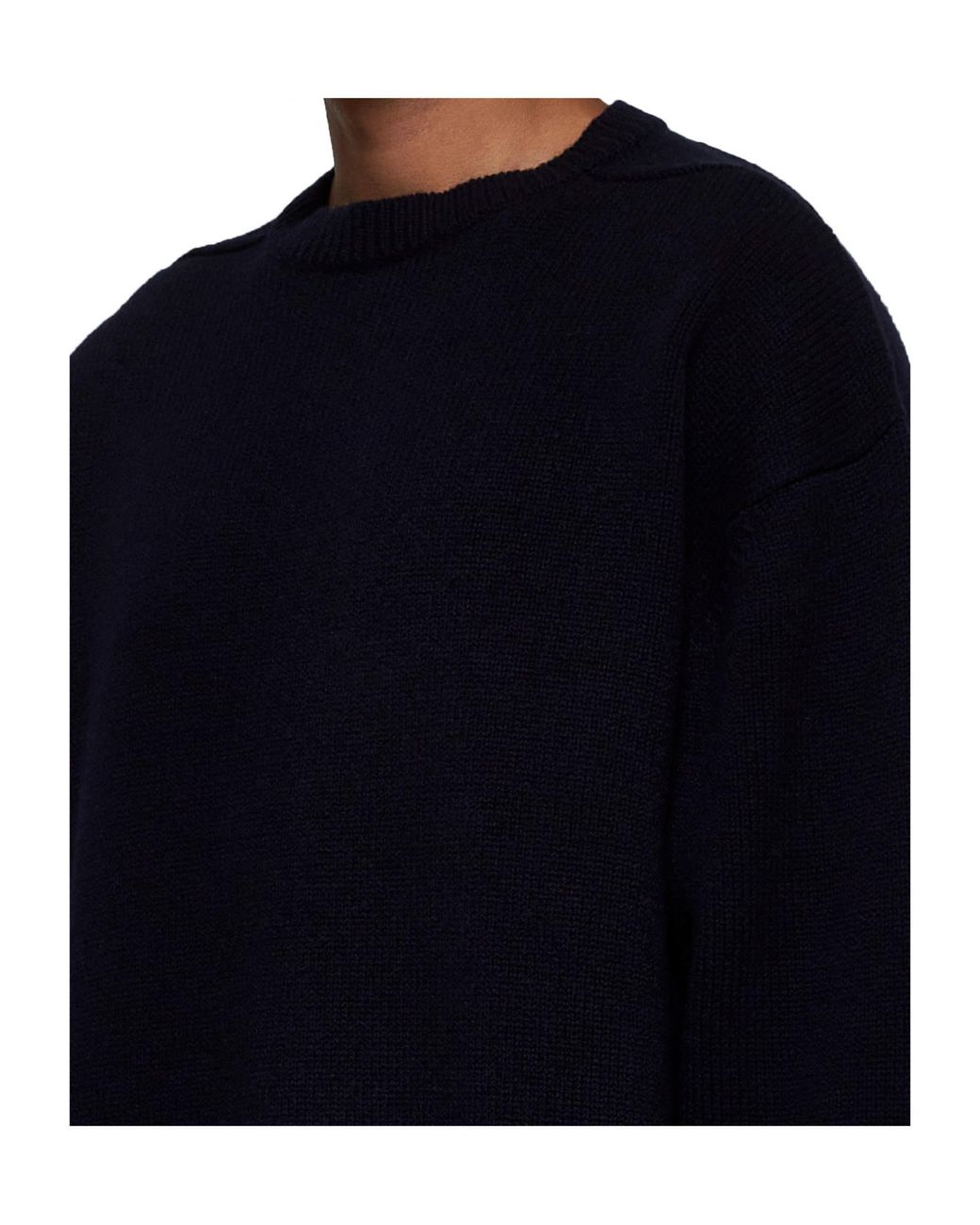 Studio Nicholson Blue Crewneck Knitted Jumper for men