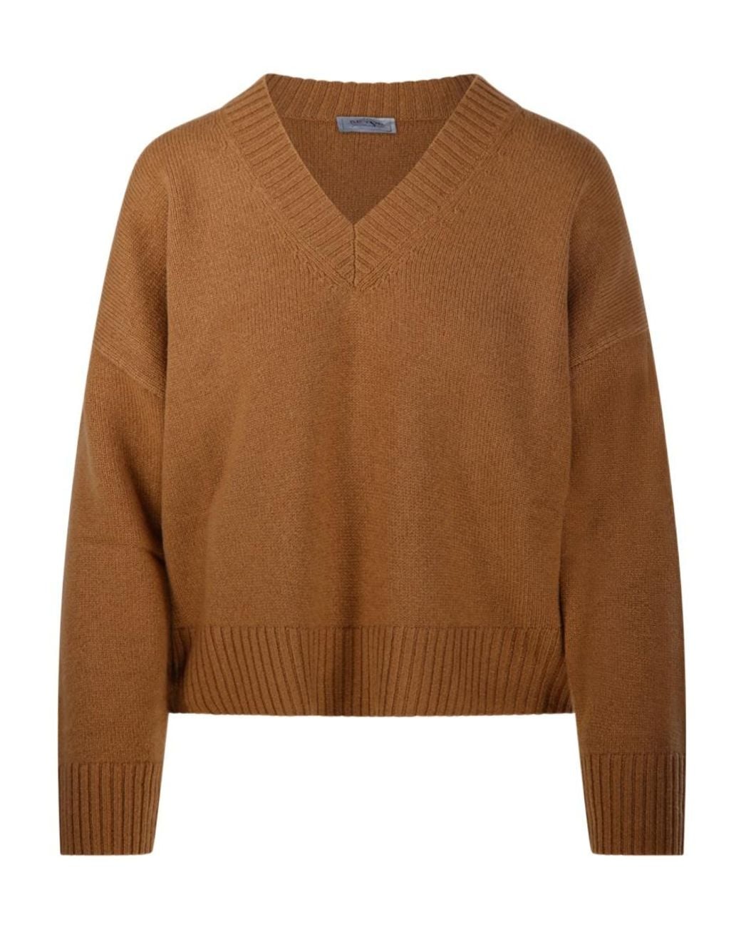 Be You Brown V-Neck Sweater