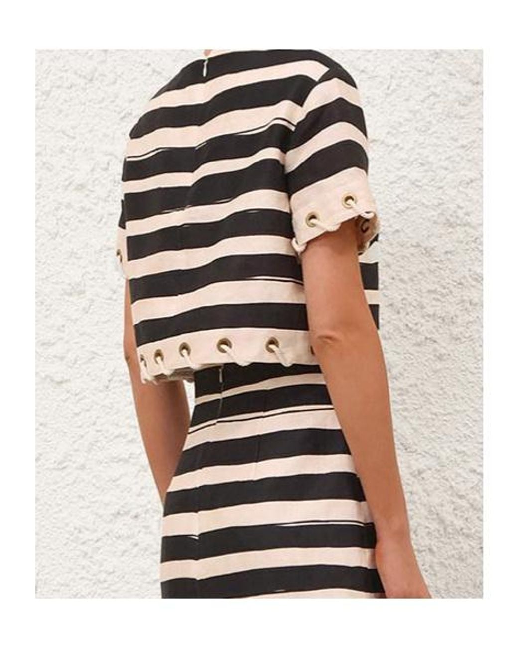 Zimmermann Black Short-Sleeved Top