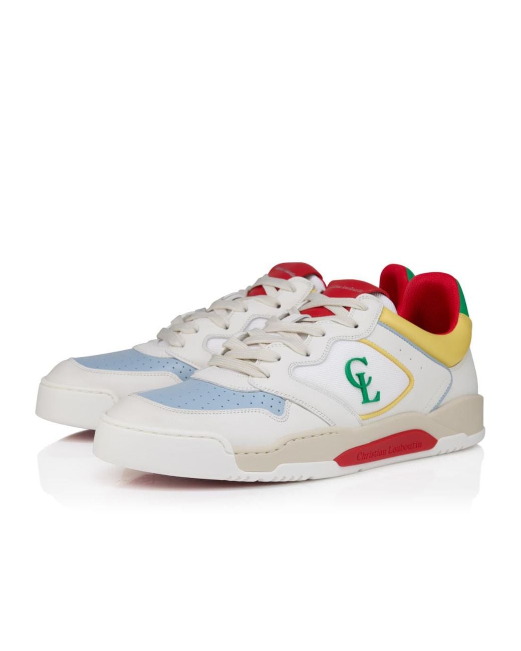 Christian Louboutin White Bsktball 1 Retro Sneakers for men