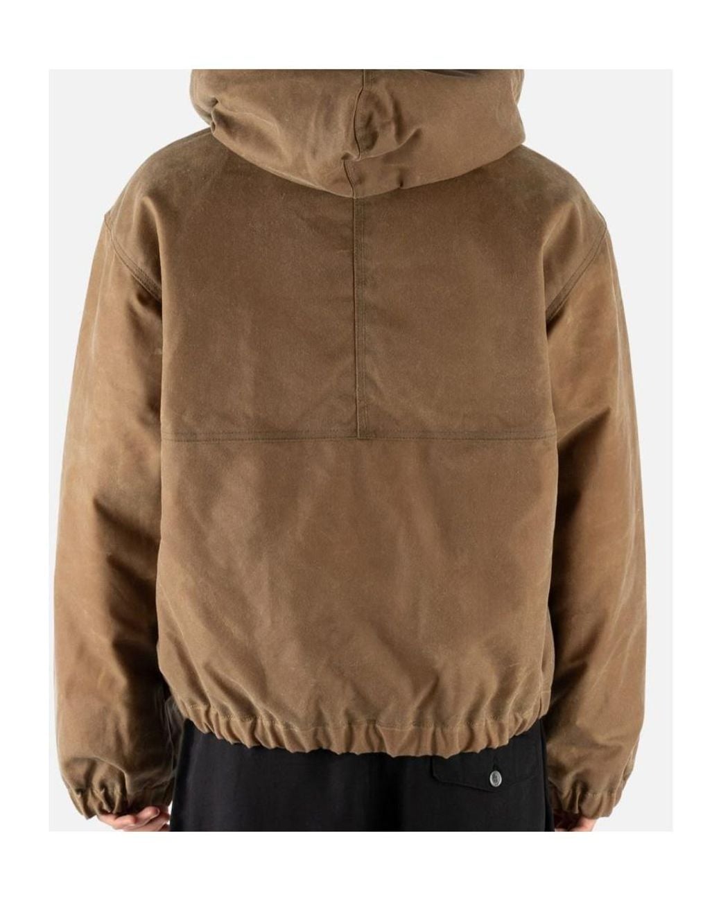 Stussy Brown Hooded Casual Jacket for men