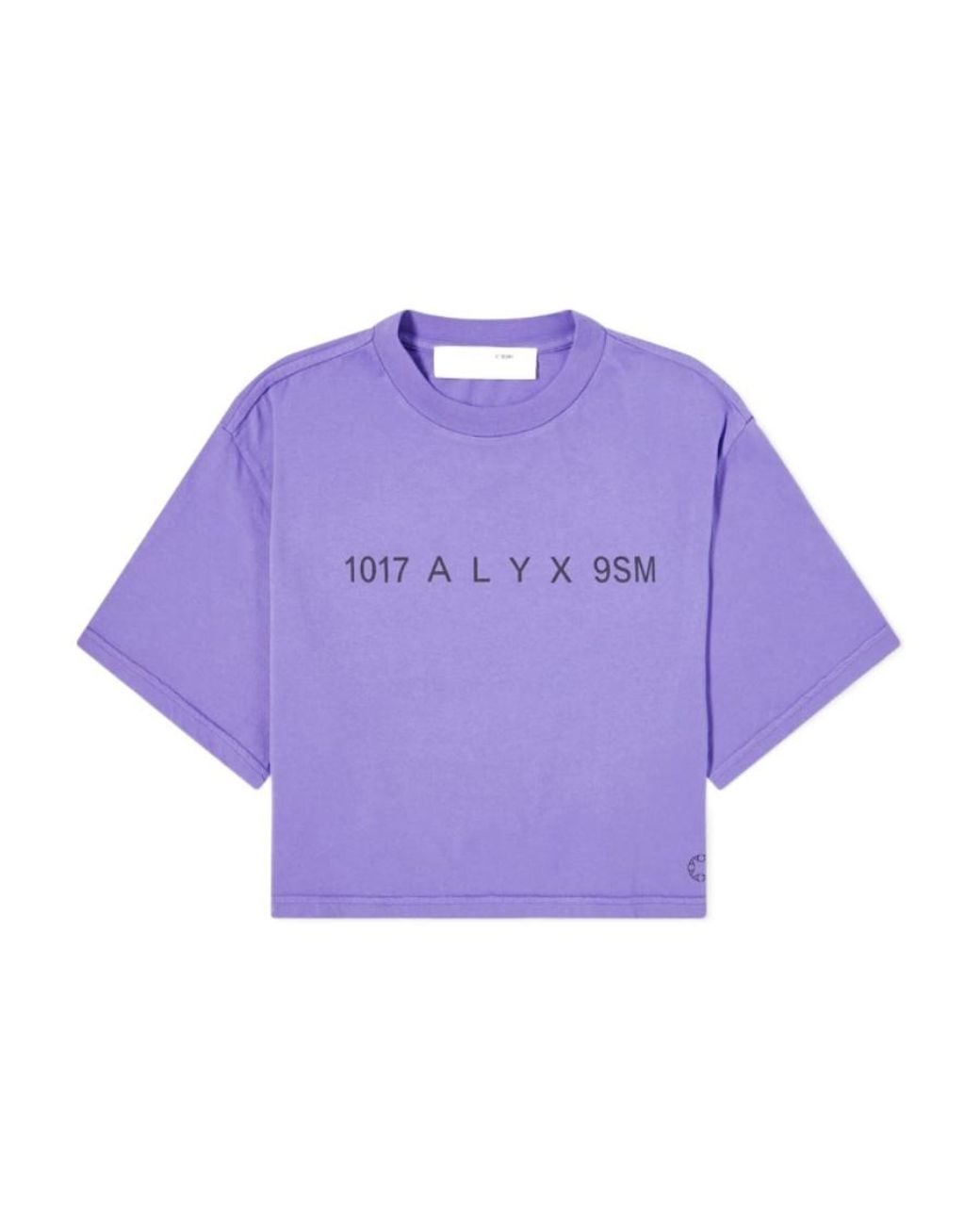 1017 ALYX 9SM Purple 1017 9Sm Cropped Logo T-Shirt