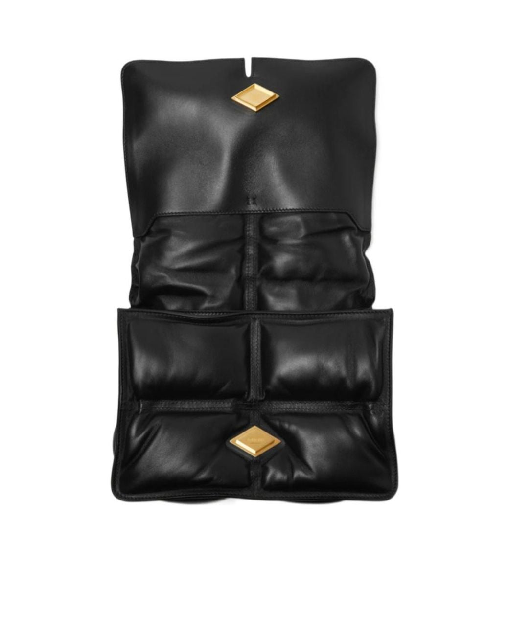 Burberry Black Snip Quilted Chain-Link Crossbody Bag