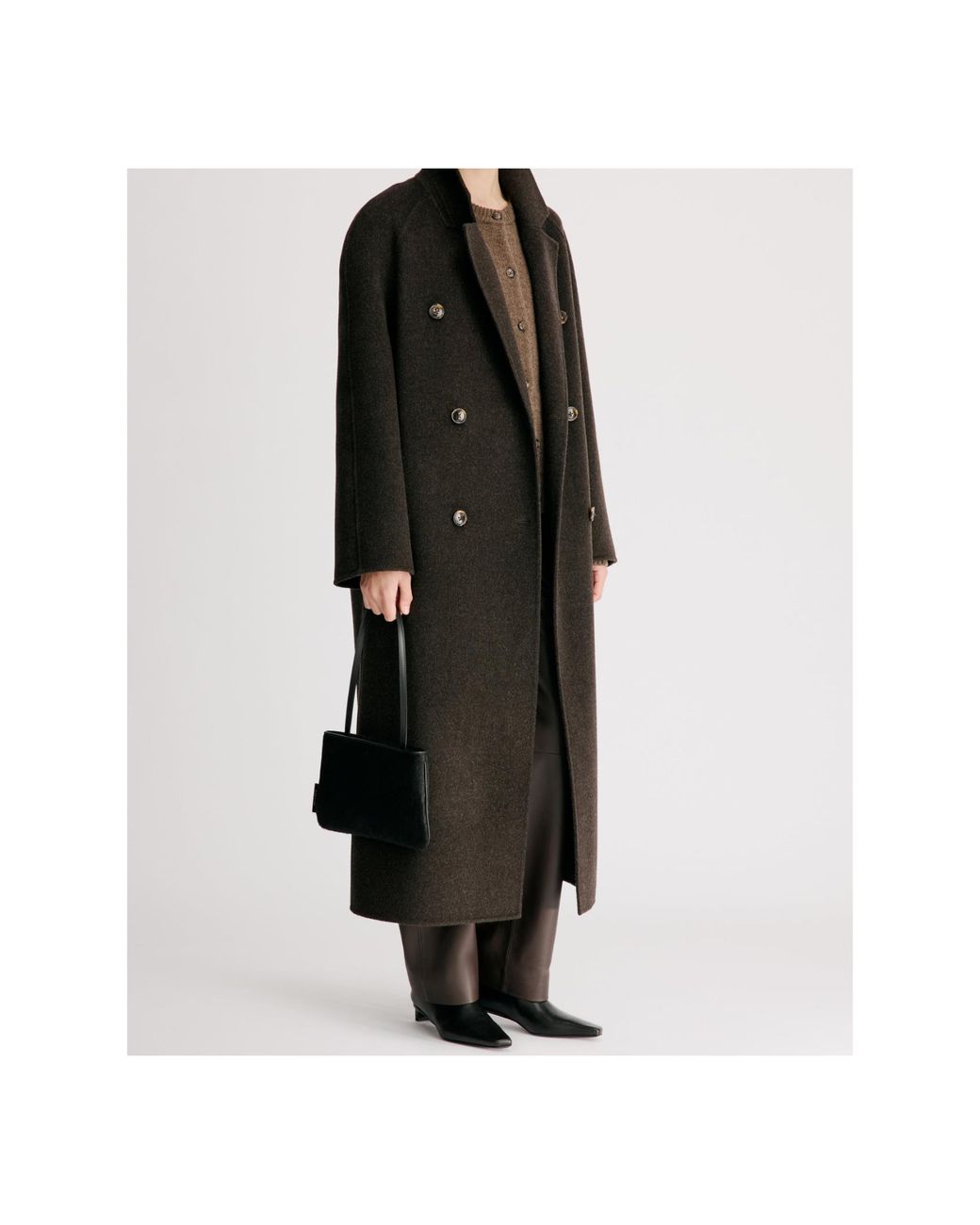 Loulou de Saison Black Irvin Long Double-Breasted Coat