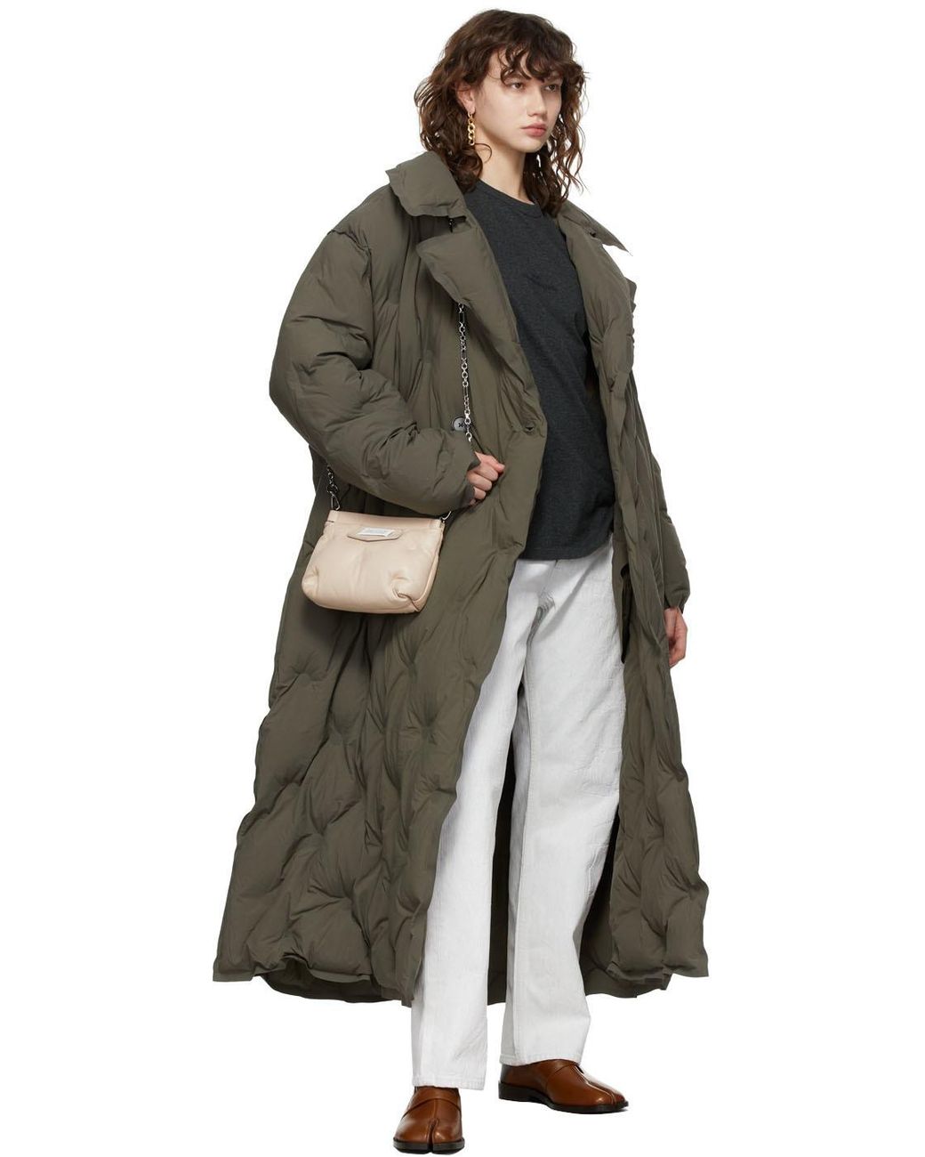Maison Margiela Natural Glam Slam Carpet Quilted Mini Crossbody Bag