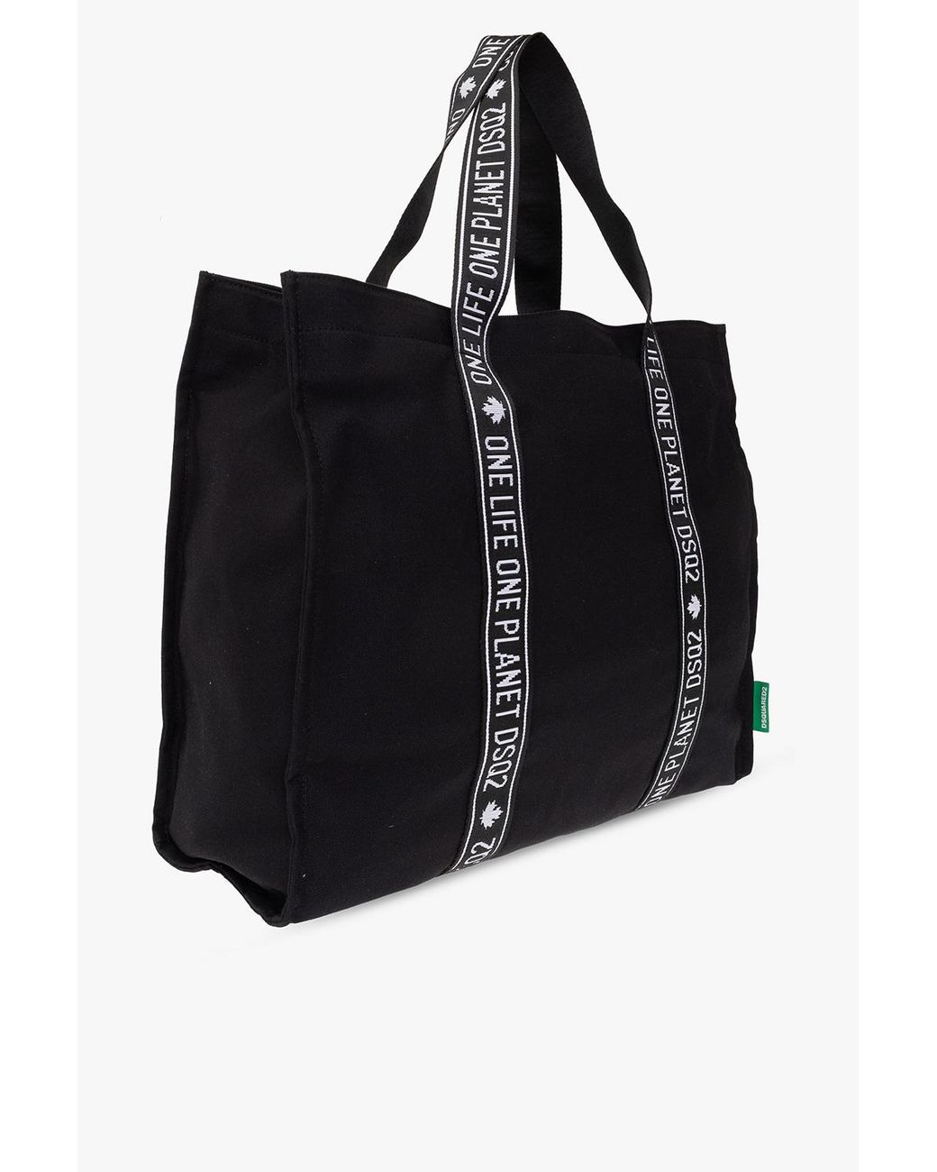 DSquared² Black Logo-Print Tote Bag for men