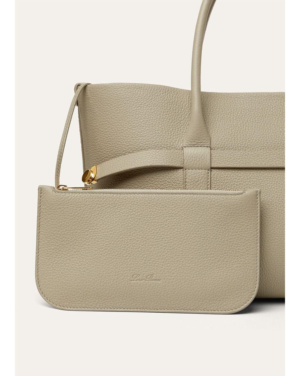 Loro Piana Natural Small Ghiera Shopper Bag
