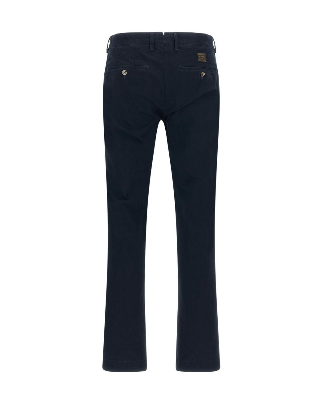 Incotex Blue Straight-Leg Cotton-Canvas Trousers for men