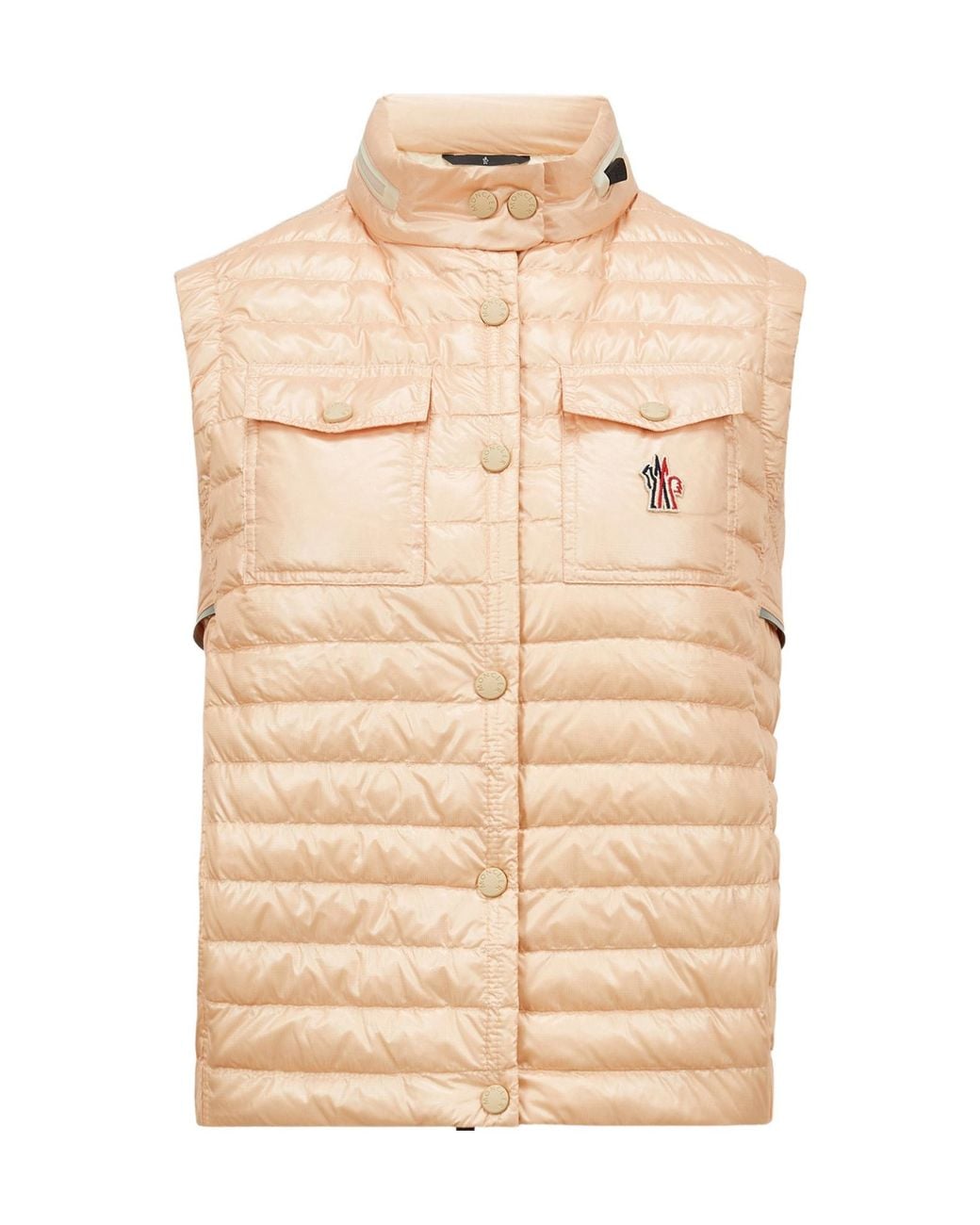 Moncler Natural Gumiane Hooded Down Vest