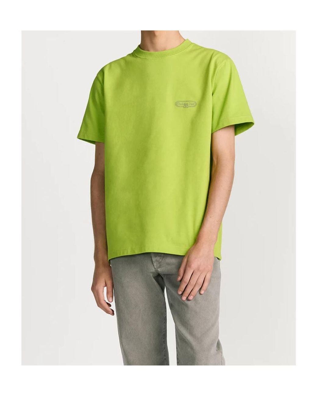 Dior Green Cd Box Crewneck T-Shirt for men