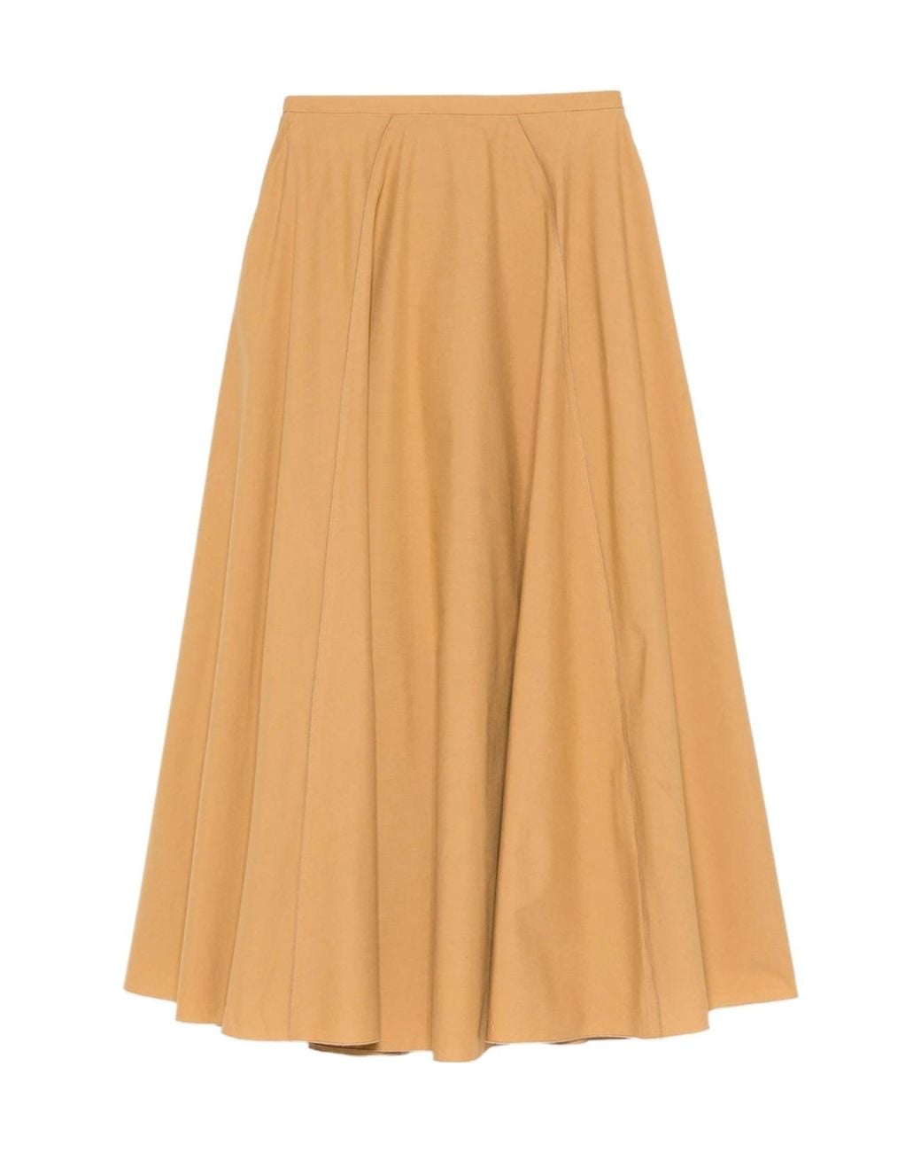Forte_forte Natural Patchwork Midi Skirt