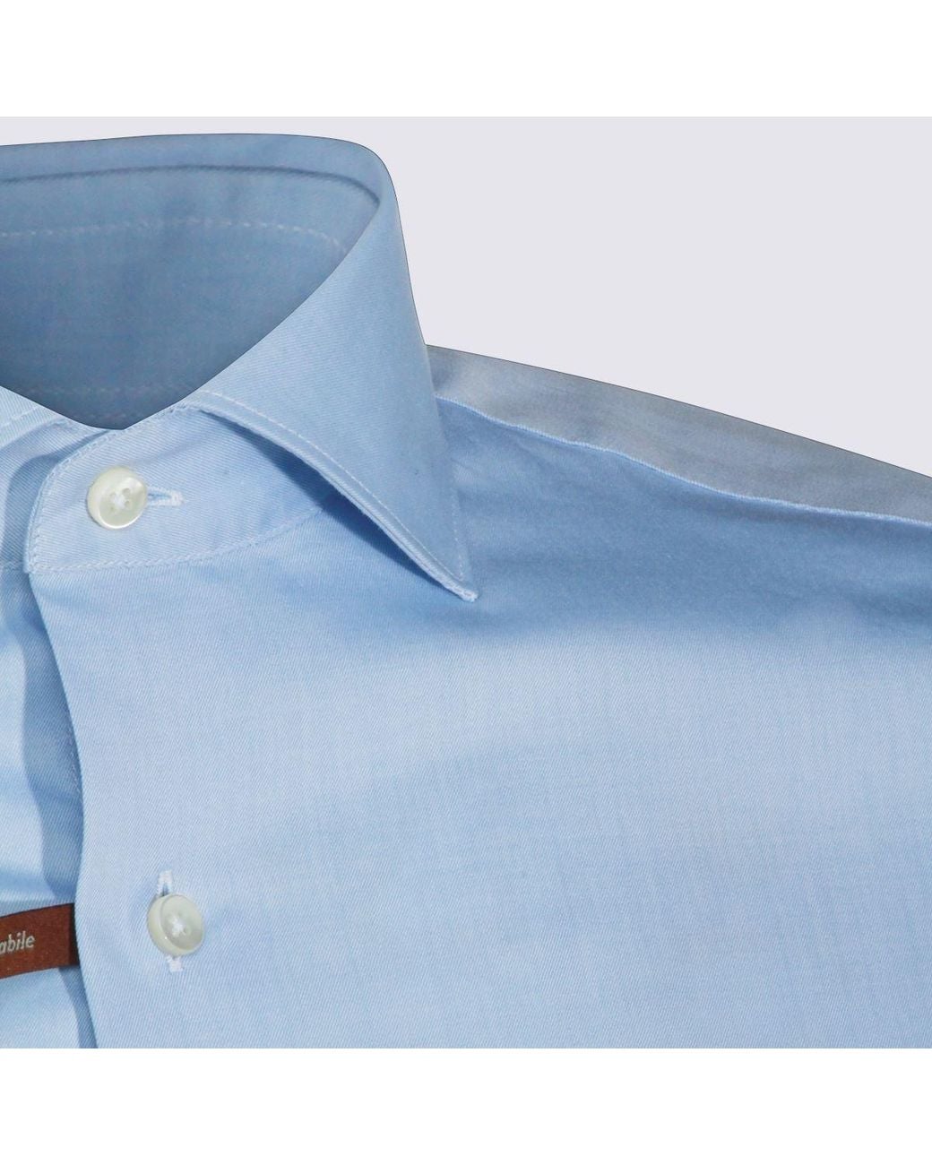 Canali Blue Slim Fit Shirt for men