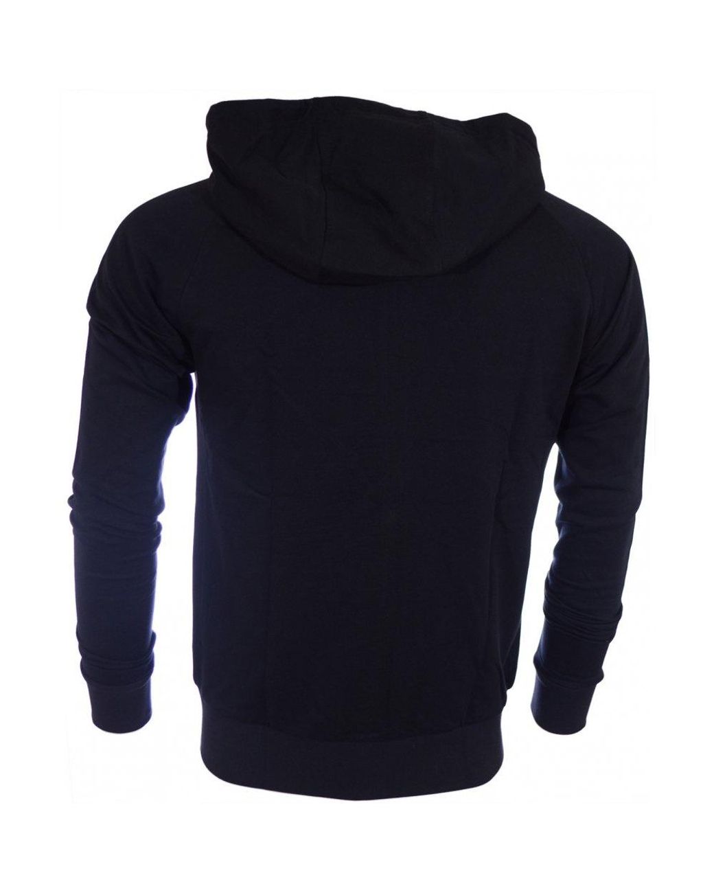EA7 Blue Logo Printed Hooded Casual Jacket for men