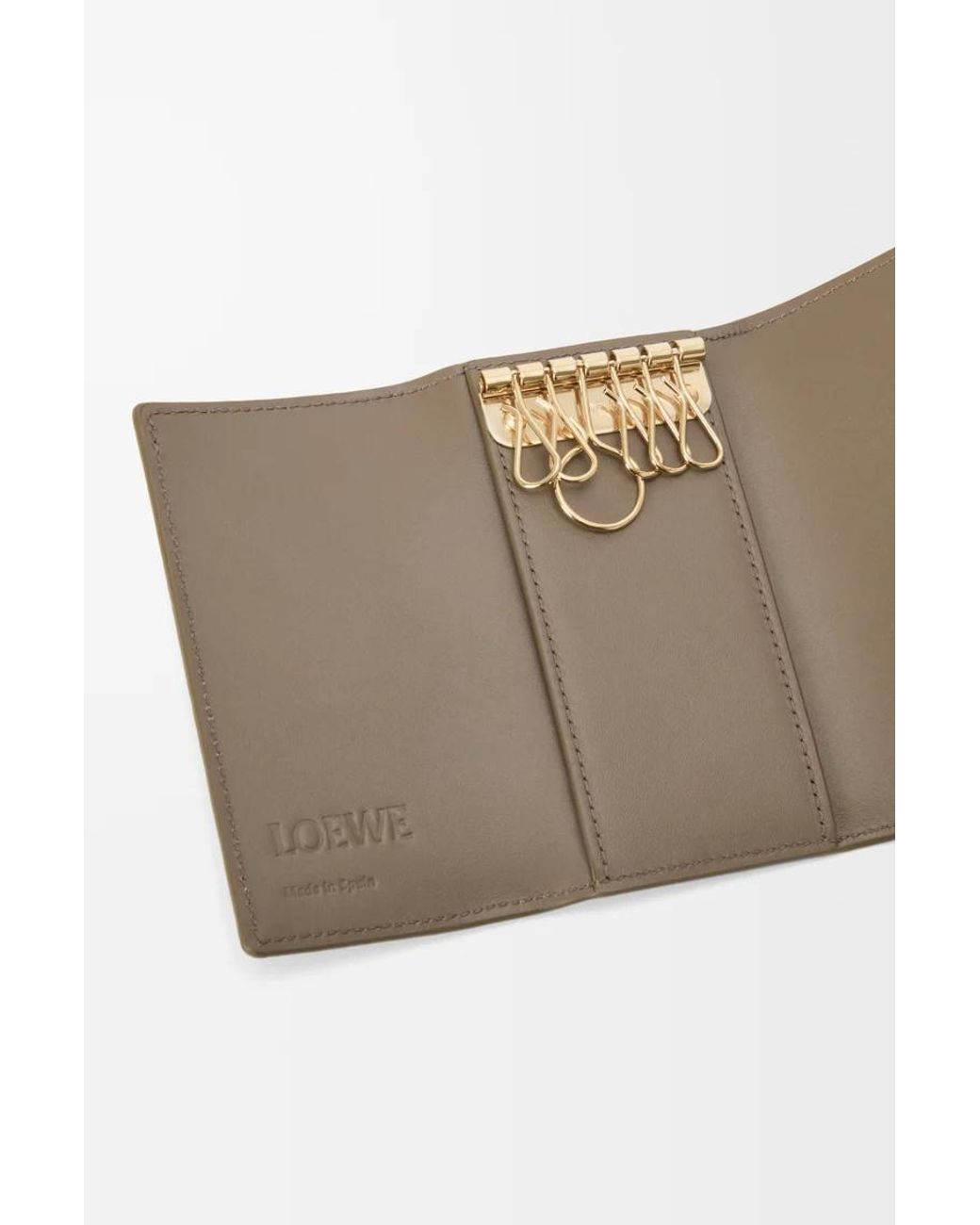 Loewe Brown Anagram Key Case
