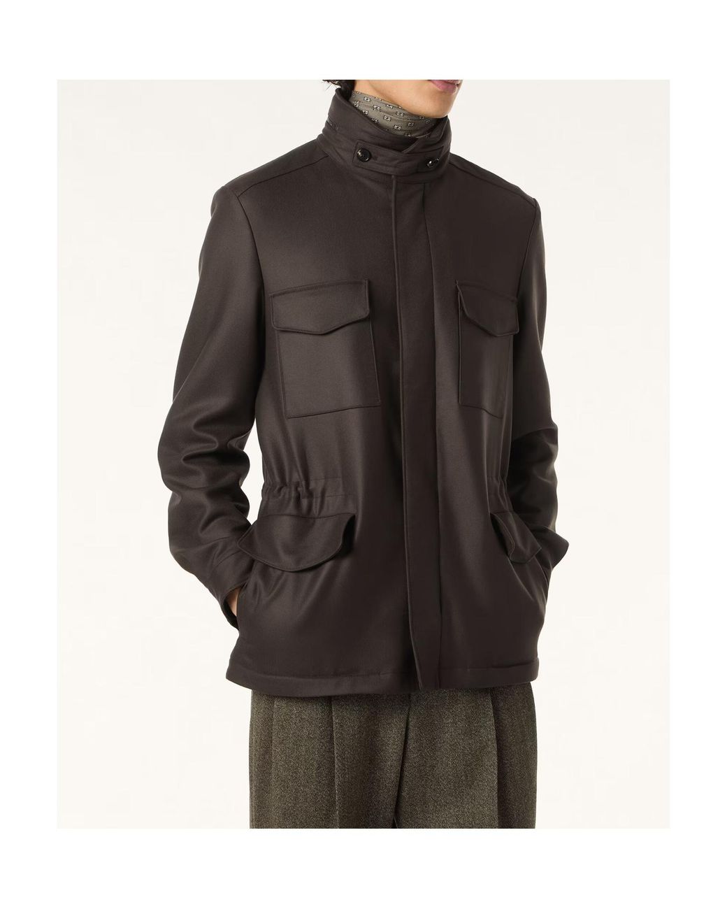 Loro Piana Black The Gift Of Kings Traveler Military Jacket for men