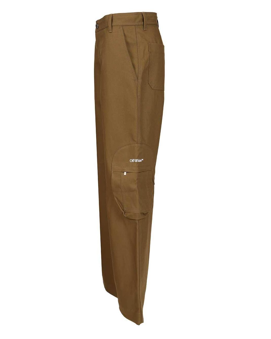 Off-White c/o Virgil Abloh Natural Wide Trousers for men
