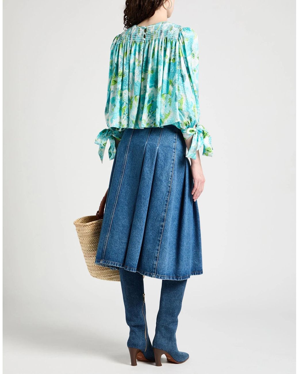 Chloé Blue Top Silk