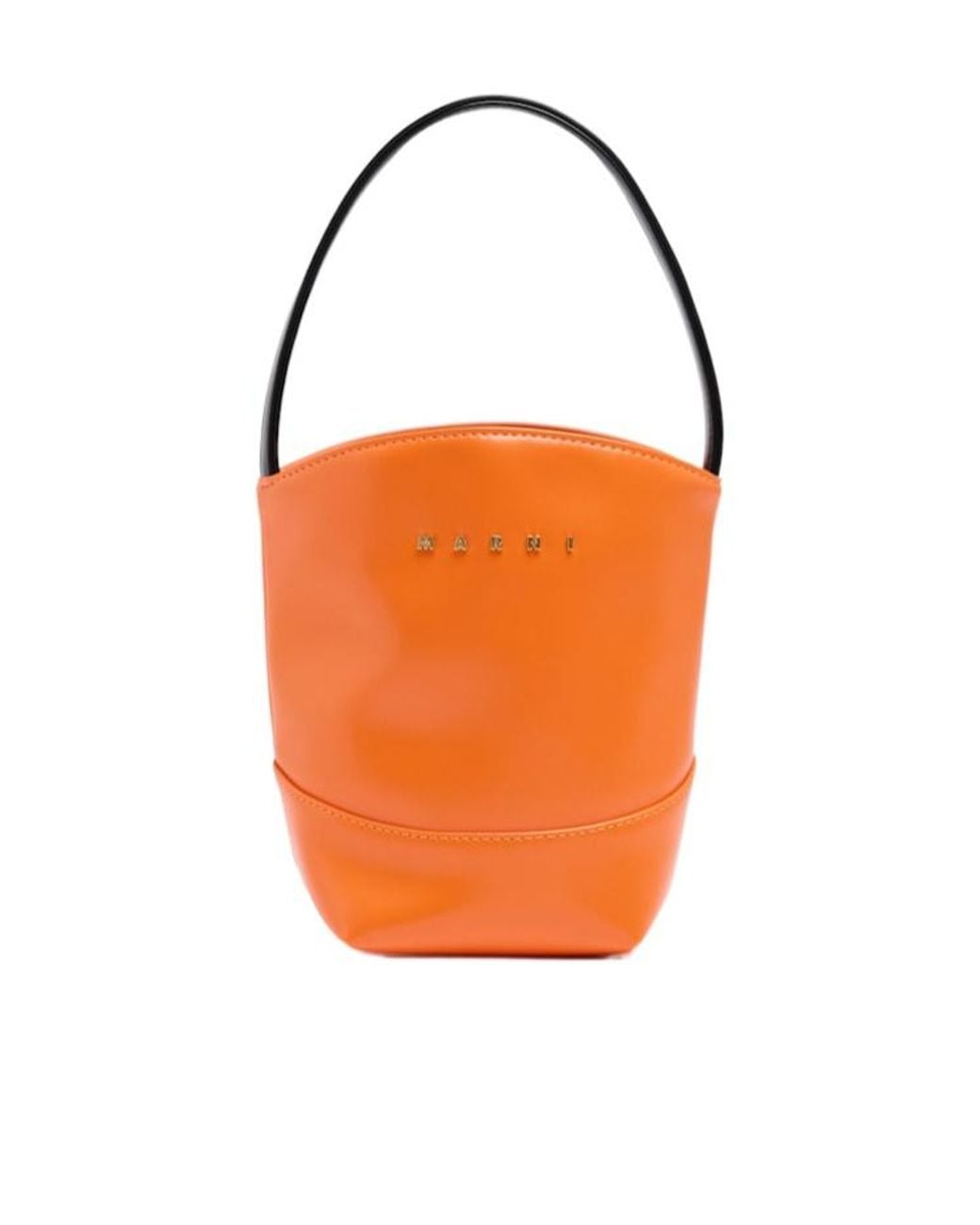 Marni Orange Small Top Handle Bag