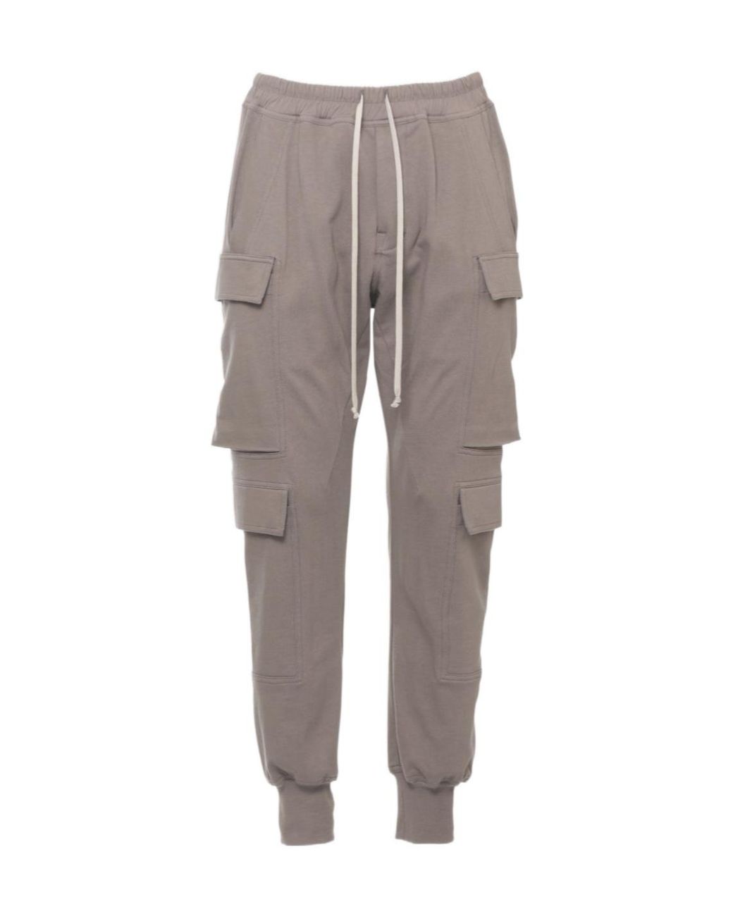 Rick Owens Gray Cargo Joggers for men