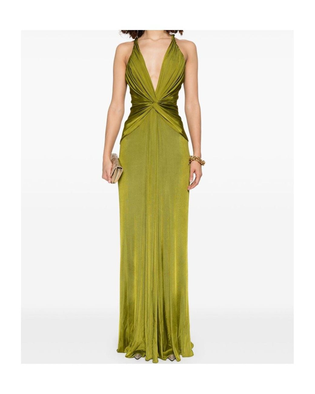 green emerald velvet dress S/S 1996 Gucci by Tom Ford runway and campaign silk velvet burnout gre   (that)bityou vintage