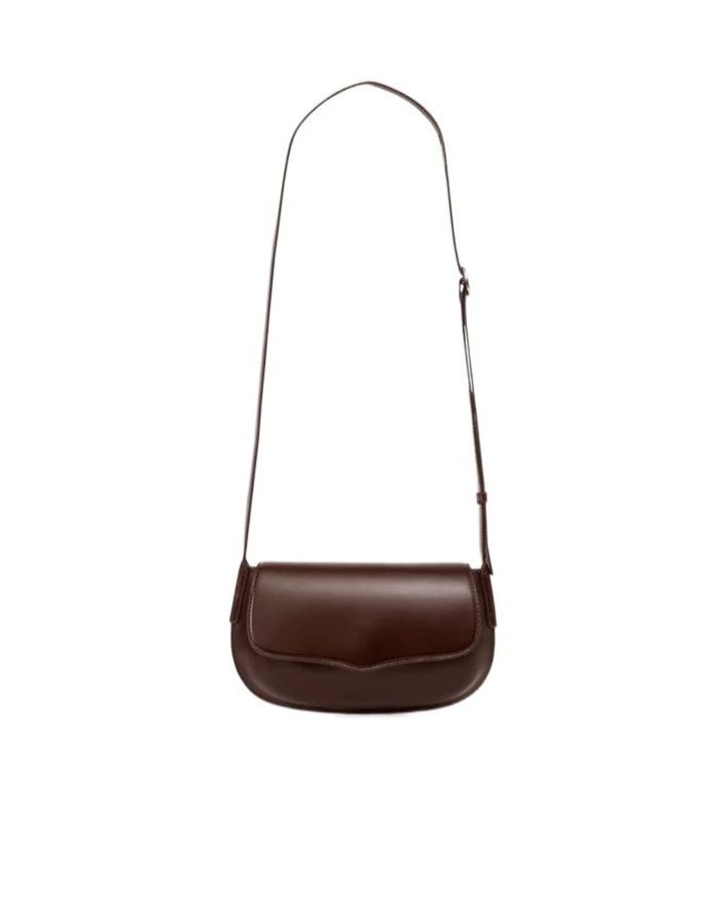 Lemaire White Belly Leather Crossbody Bag for men