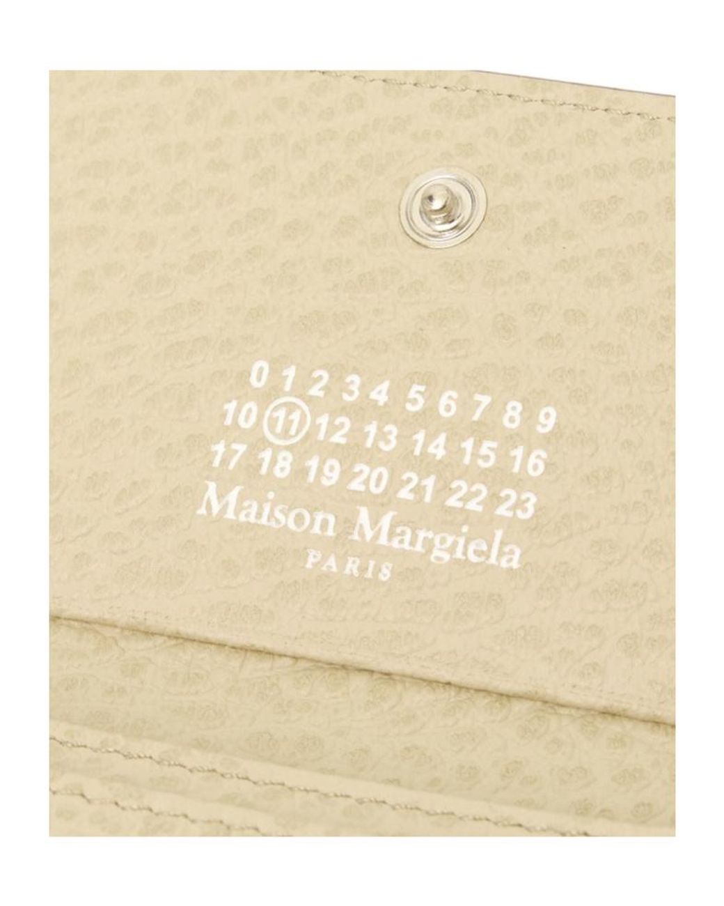 Maison Margiela Gray Four-Slot Card Holder for men