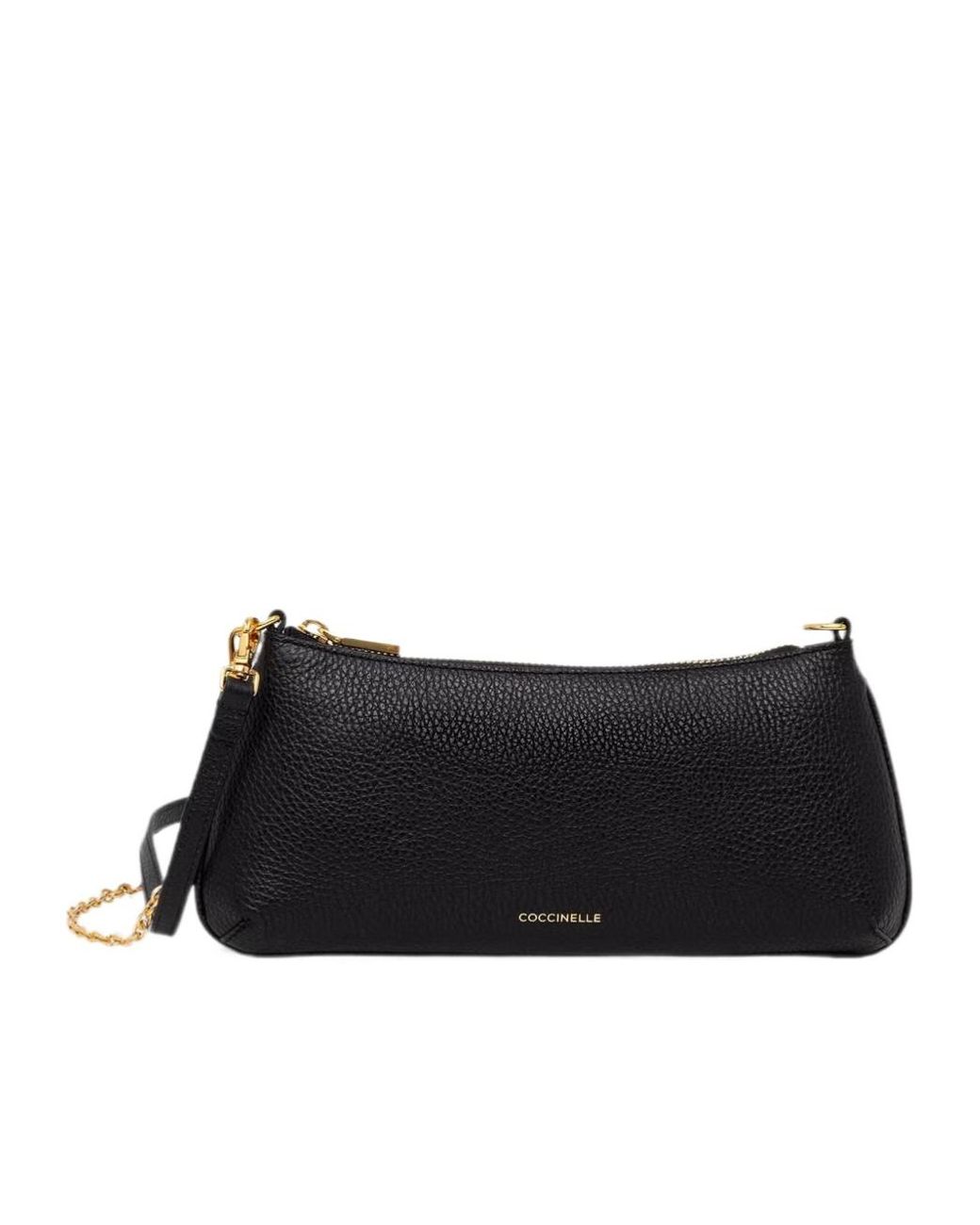 Coccinelle Black C-Me Chain Mini Crossbody Bag