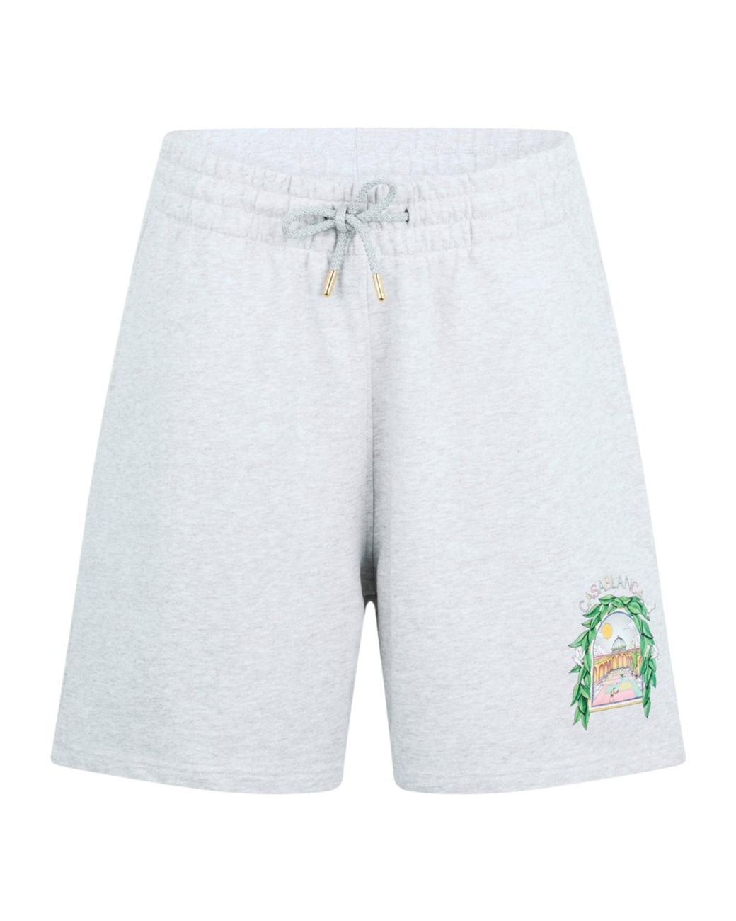 Casablanca Blue Printed Drawstring Shorts for men