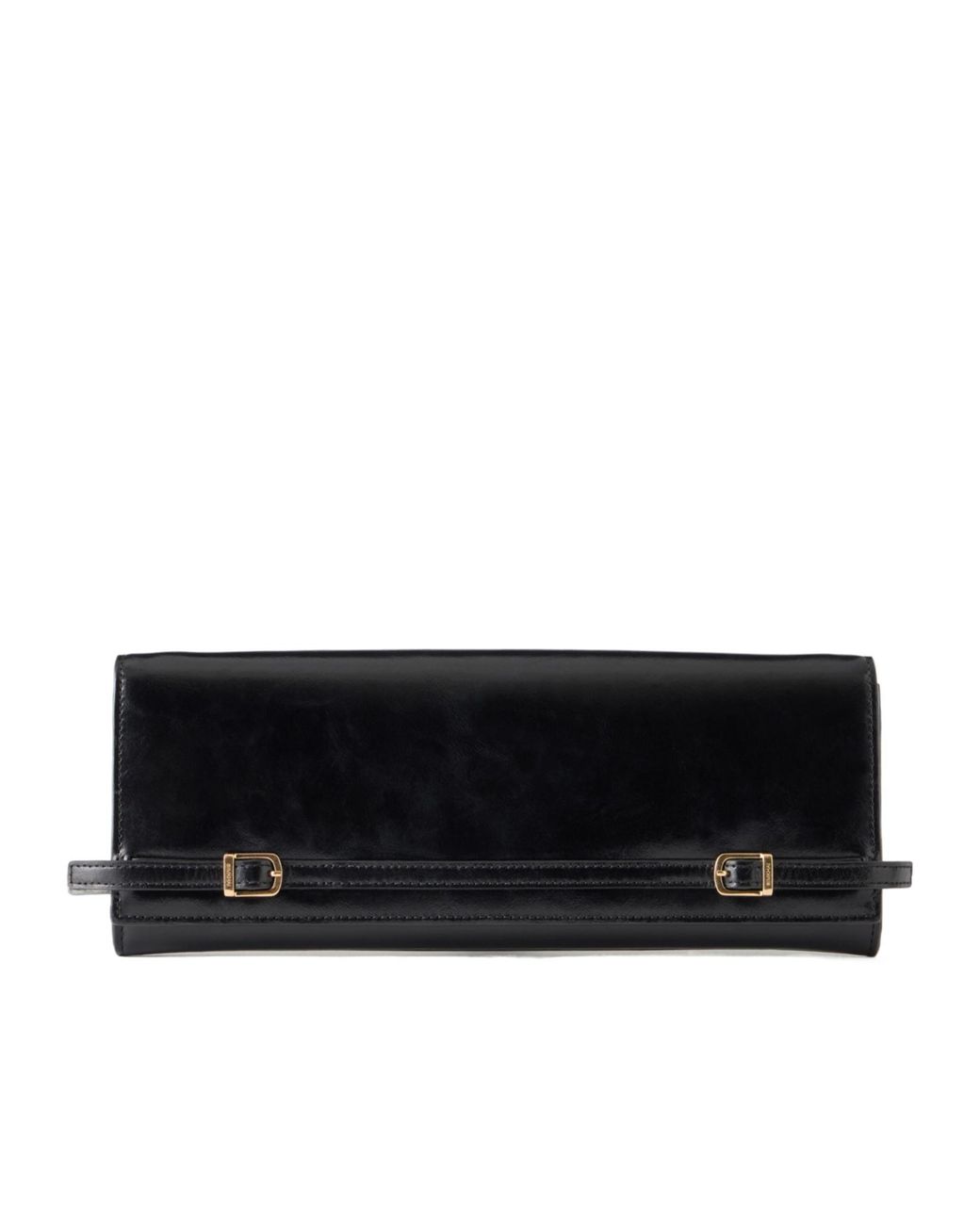 Jonathan Simkhai Black River East West Leather Clutch