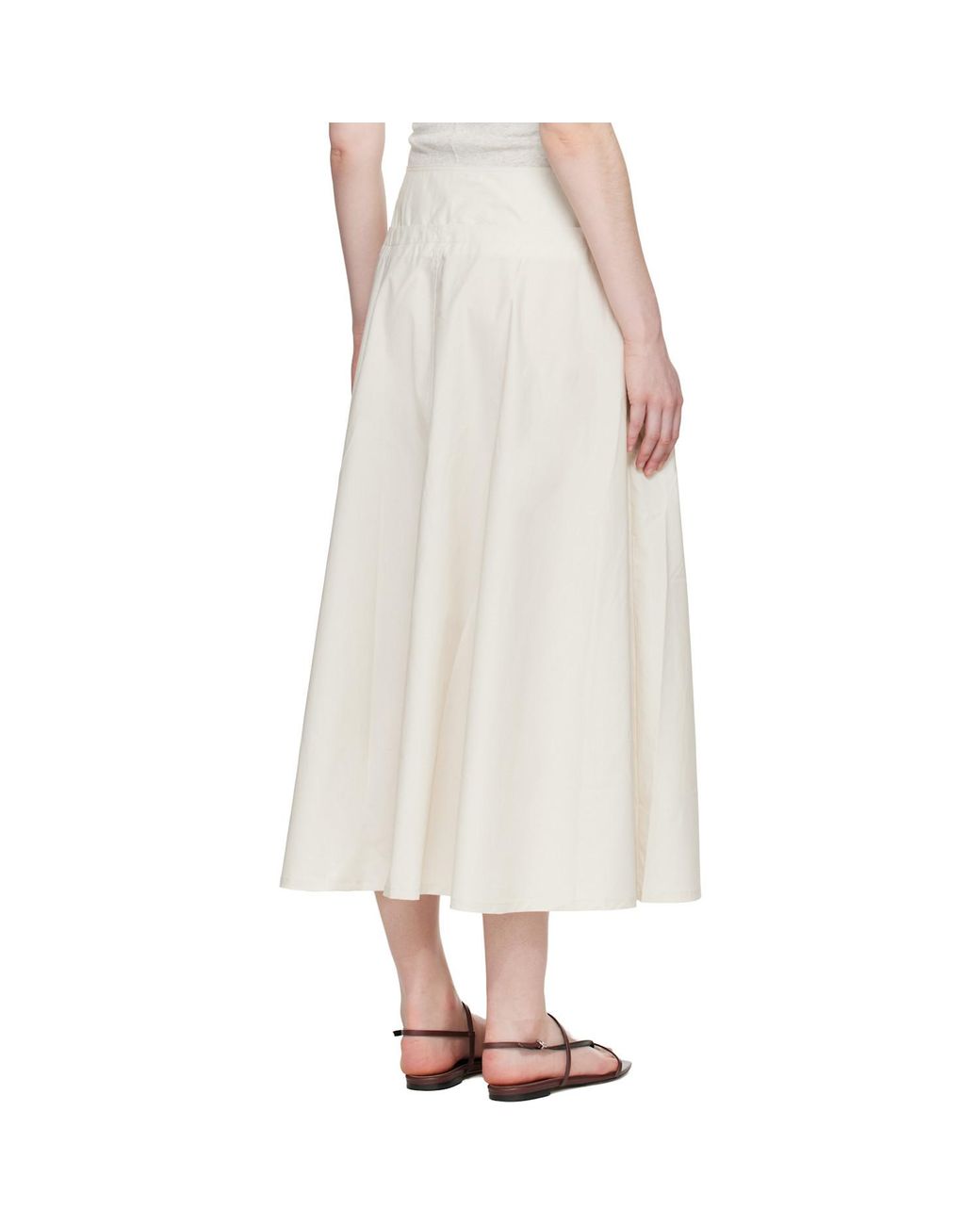 Studio Nicholson White Agat Skirt