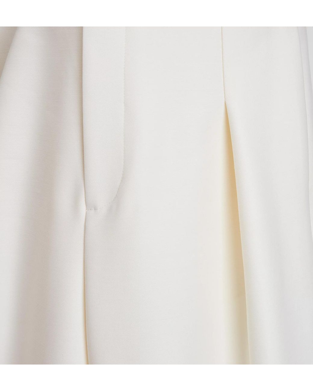 Dior White Draped Regular-Fit Pants