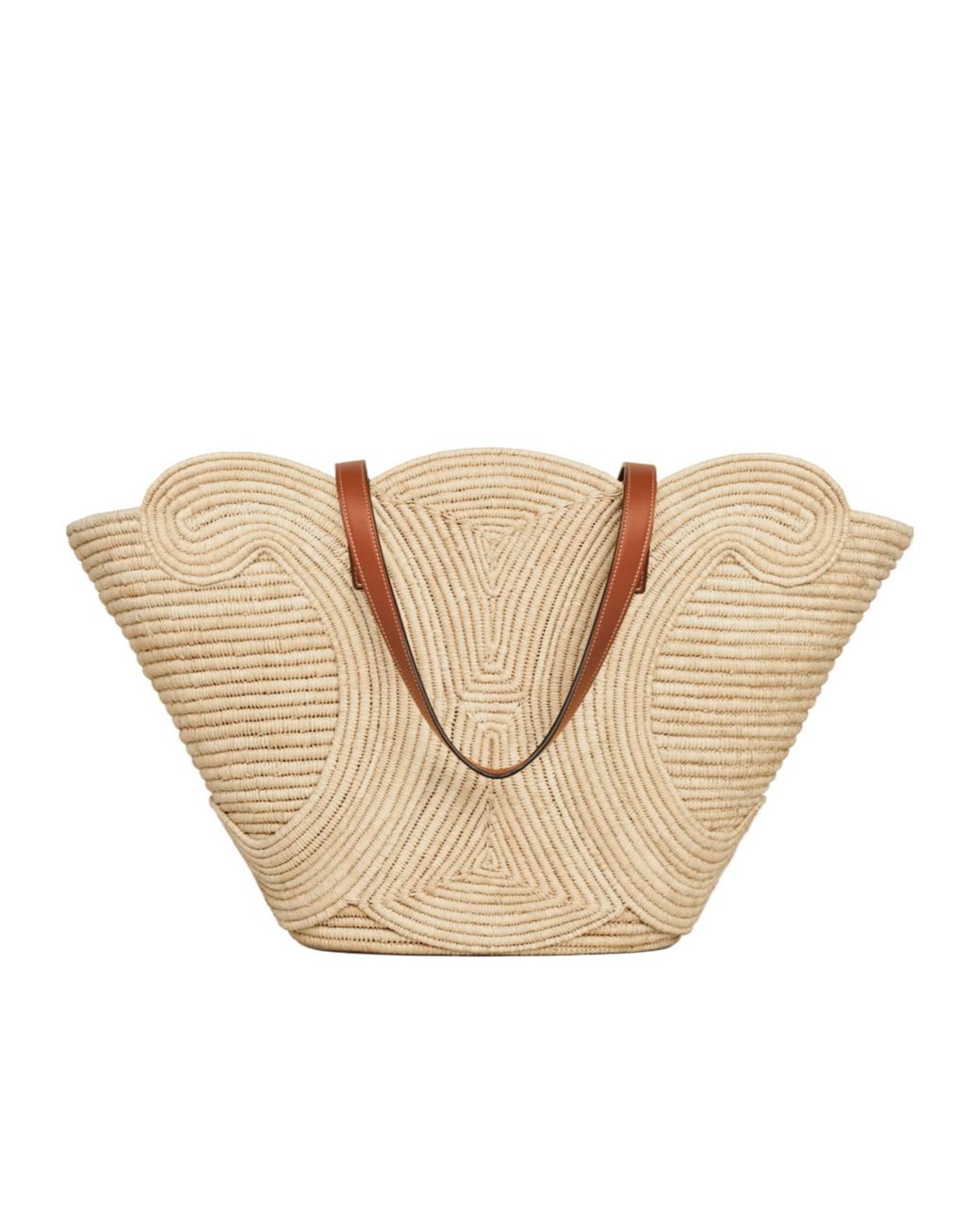 Céline Natural Classic Panier Medium Braided Triomphe