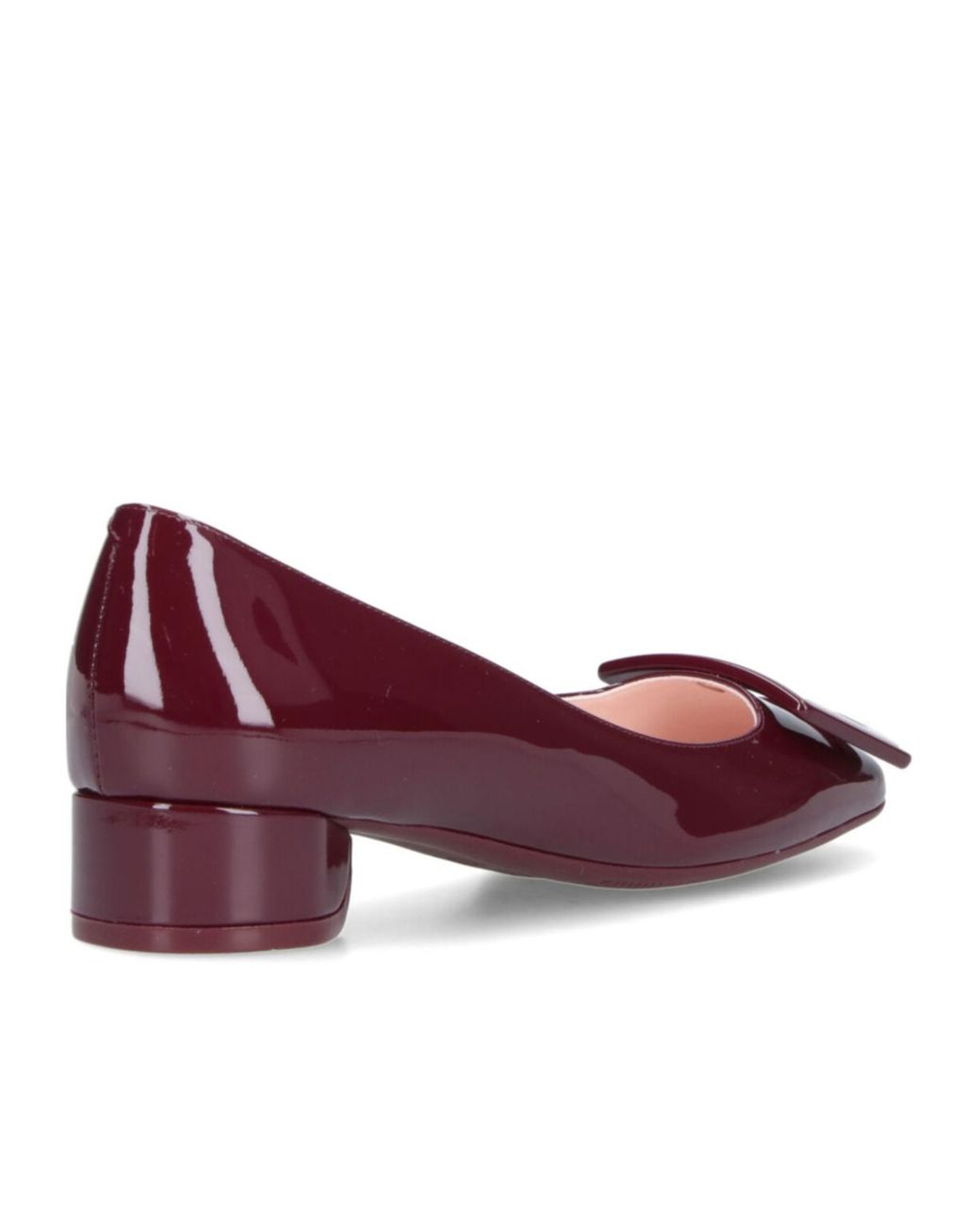 Roger Vivier Purple Buckle Block Heel Pumps